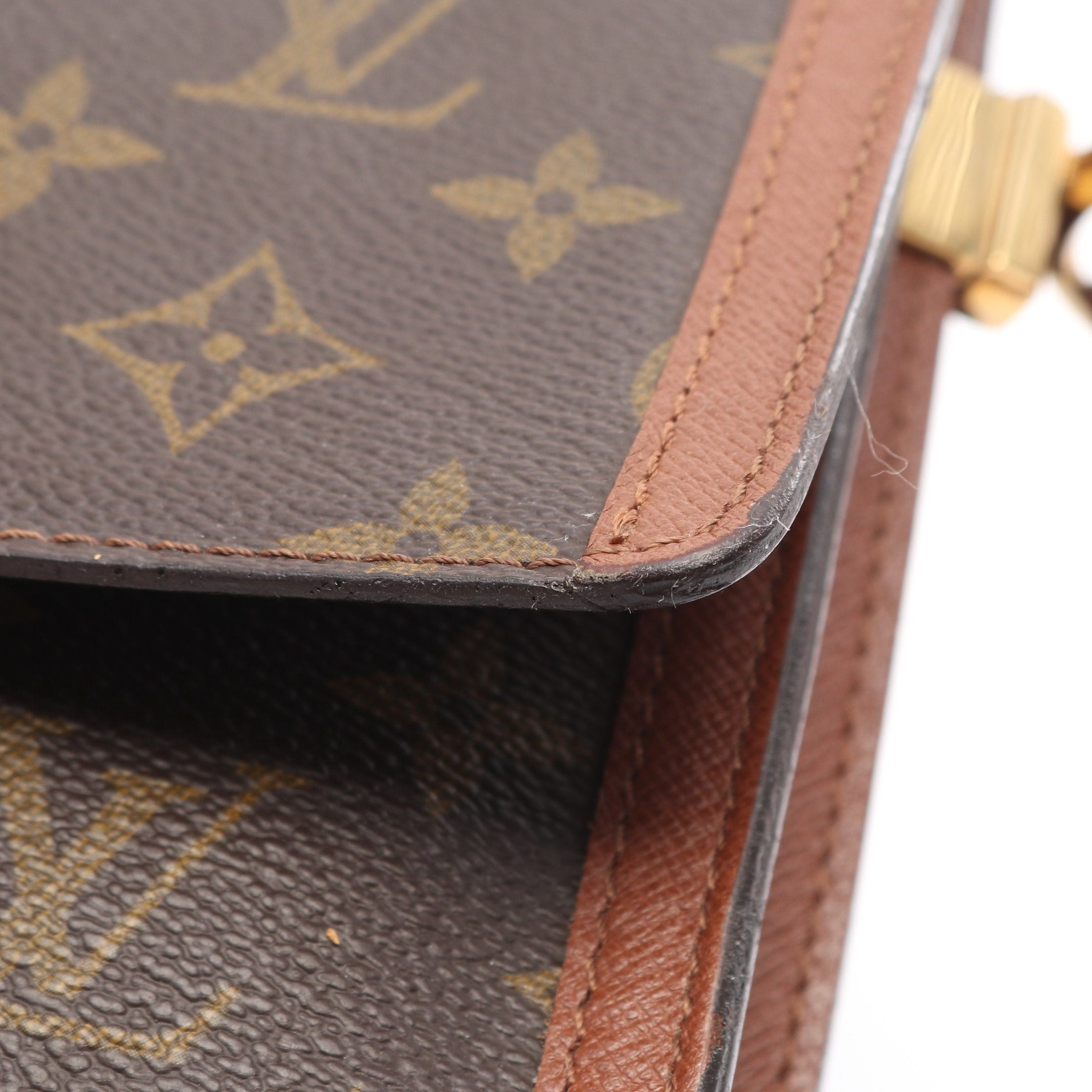 Louis Vuitton Louis Vuitton Raspail Monogram Shoulder Bag Leather Brown Size ONE SIZE - 13 Thumbnail