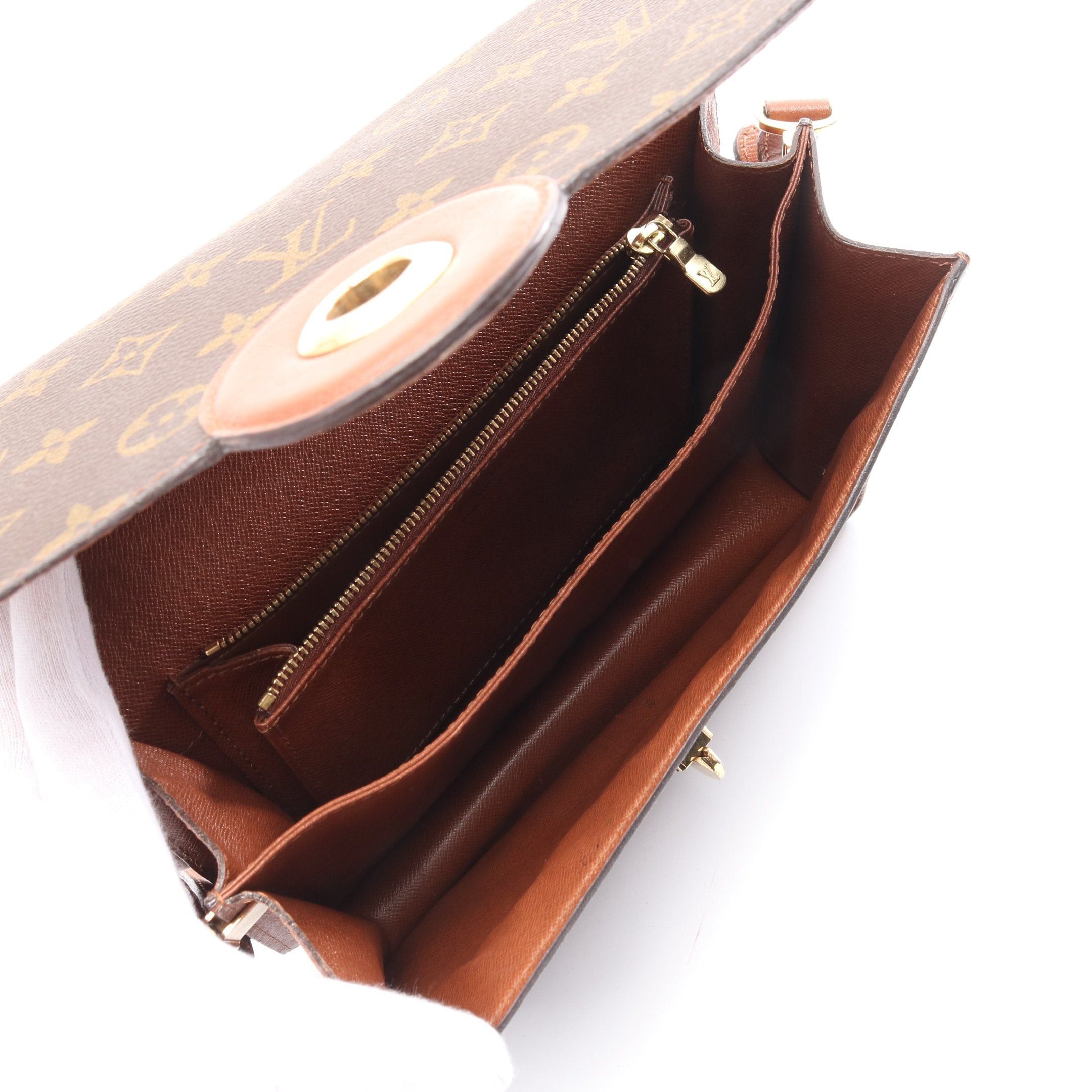 Louis Vuitton Louis Vuitton Raspail Monogram Shoulder Bag Leather Brown Size ONE SIZE - 3 Thumbnail
