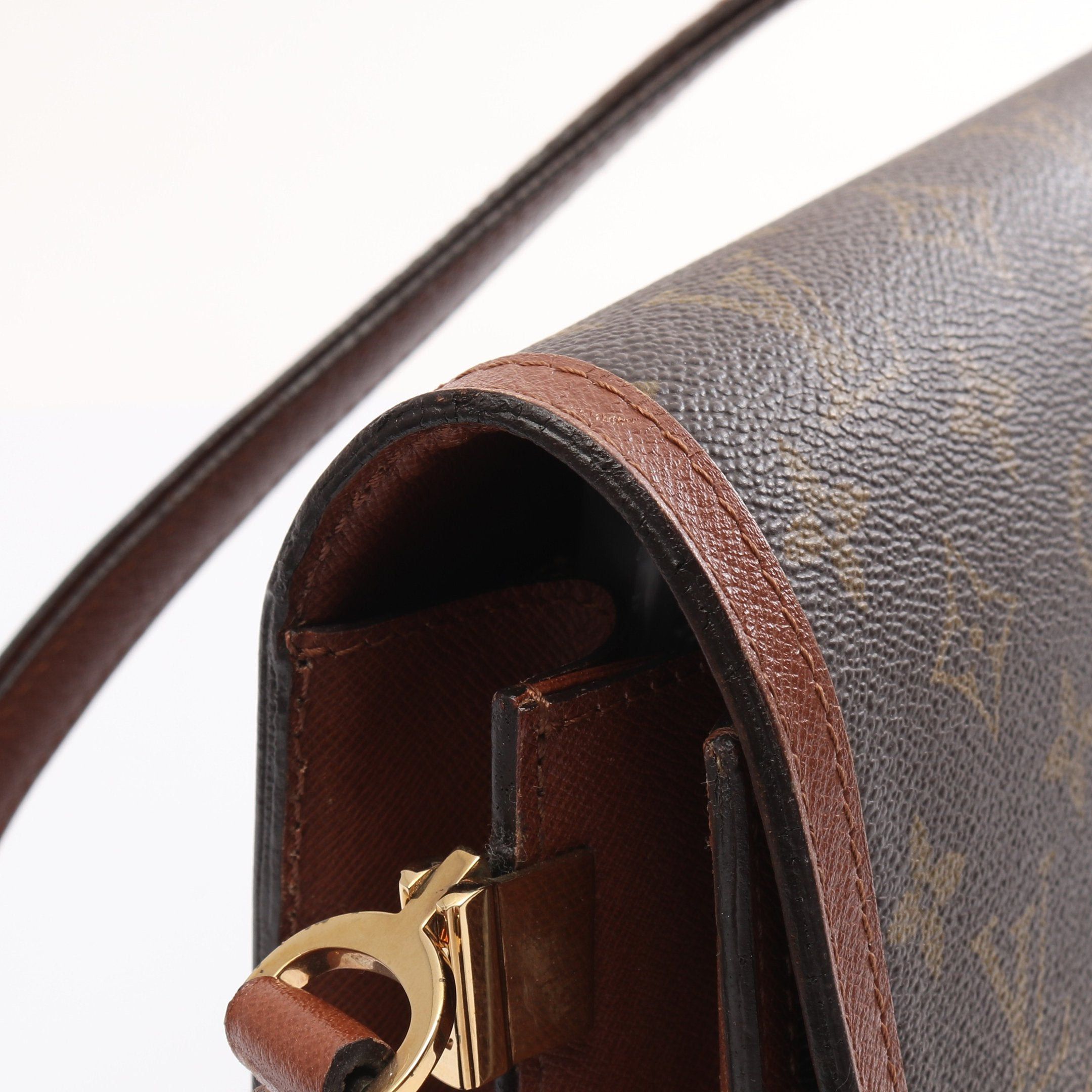 Louis Vuitton Louis Vuitton Raspail Monogram Shoulder Bag Leather Brown Size ONE SIZE - 10 Thumbnail