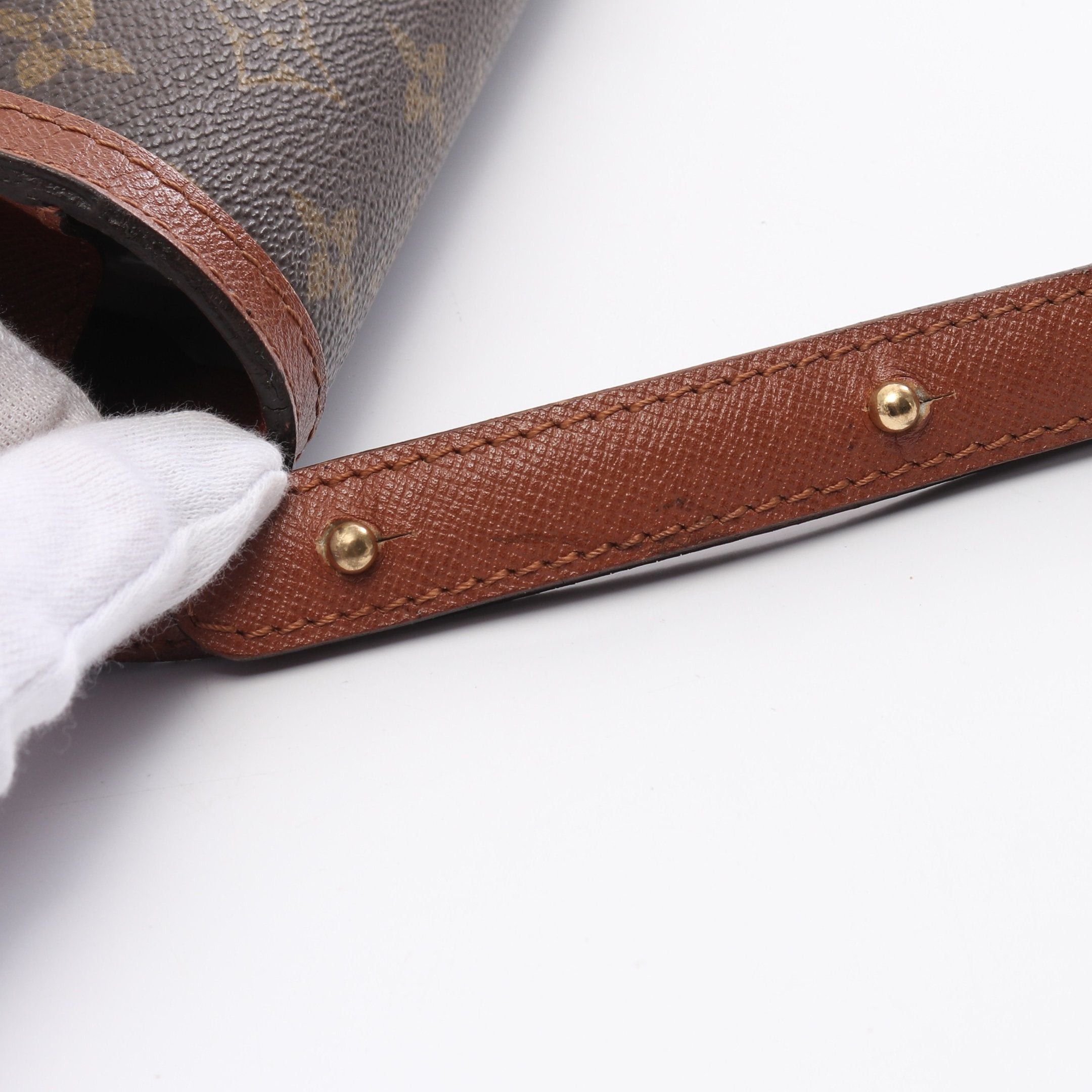 Louis Vuitton Louis Vuitton Raspail Monogram Shoulder Bag Leather Brown Size ONE SIZE - 8 Thumbnail