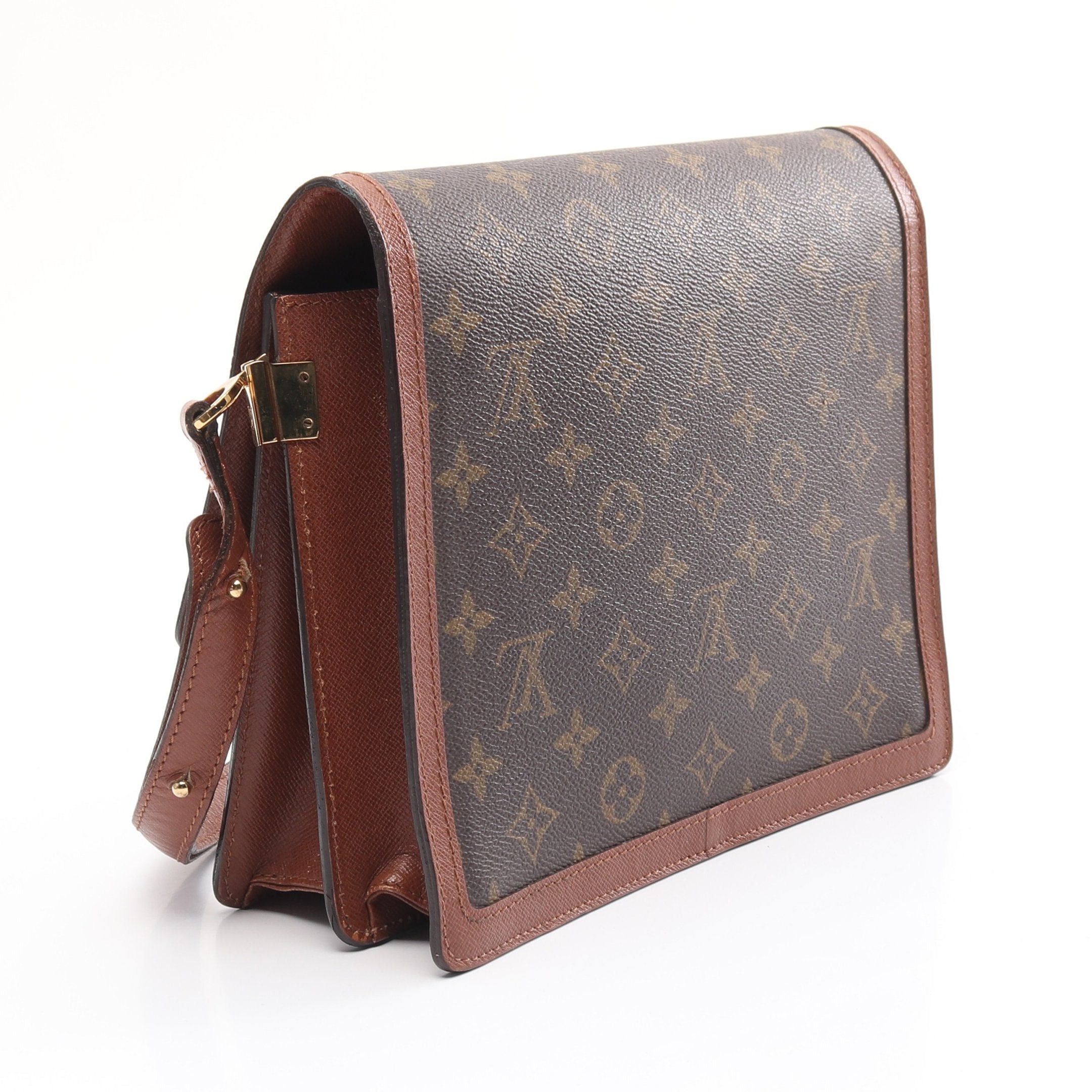 Louis Vuitton Louis Vuitton Raspail Monogram Shoulder Bag Leather Brown Size ONE SIZE - 2 Thumbnail