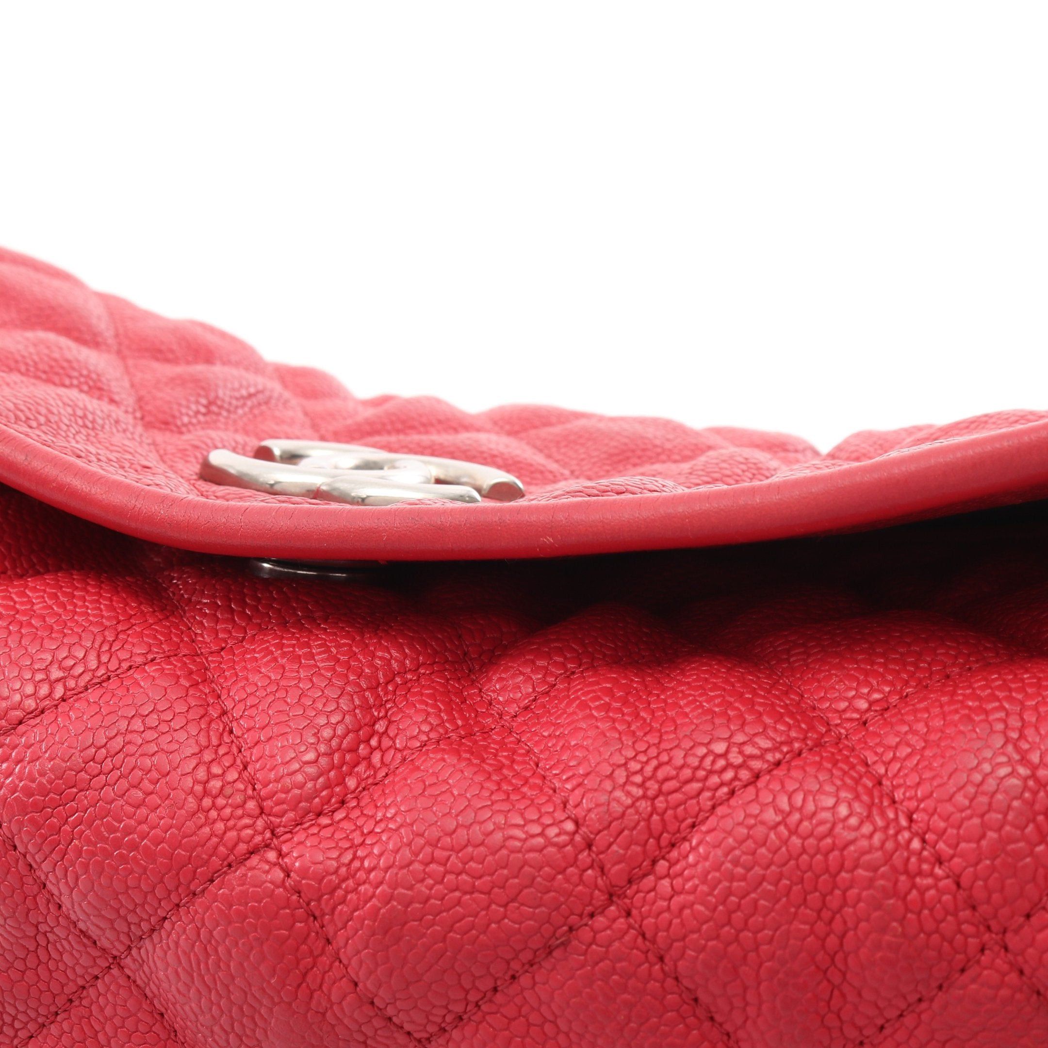 Chanel Chanel Matelasse Chain Shoulder Bag Caviar Skin Pink Red Silver Hardware Size ONE SIZE - 10 Thumbnail