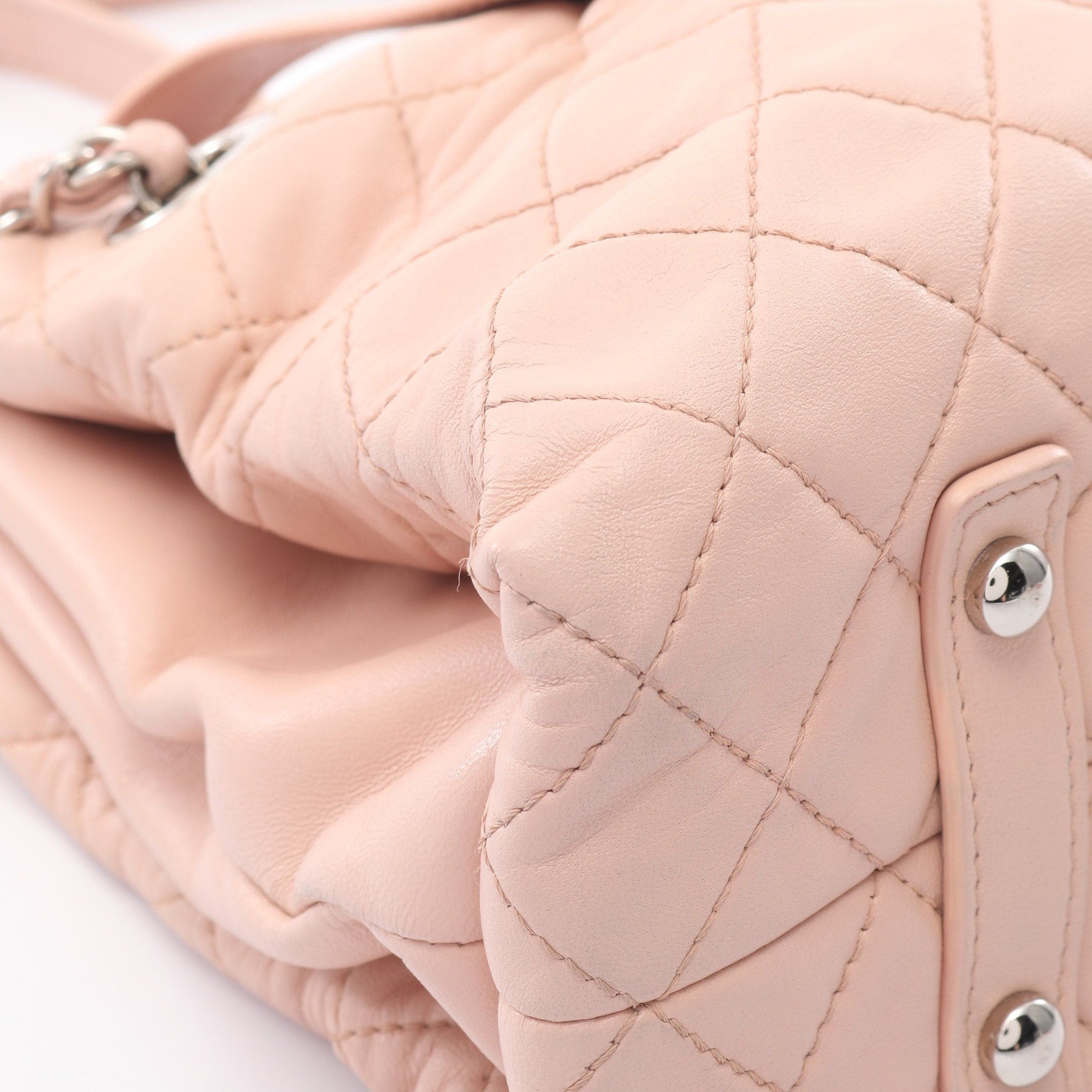 Chanel Chanel Matelasse Chain Shoulder Bag Lambskin Light Pink Silver Hardware Size ONE SIZE - 6 Thumbnail