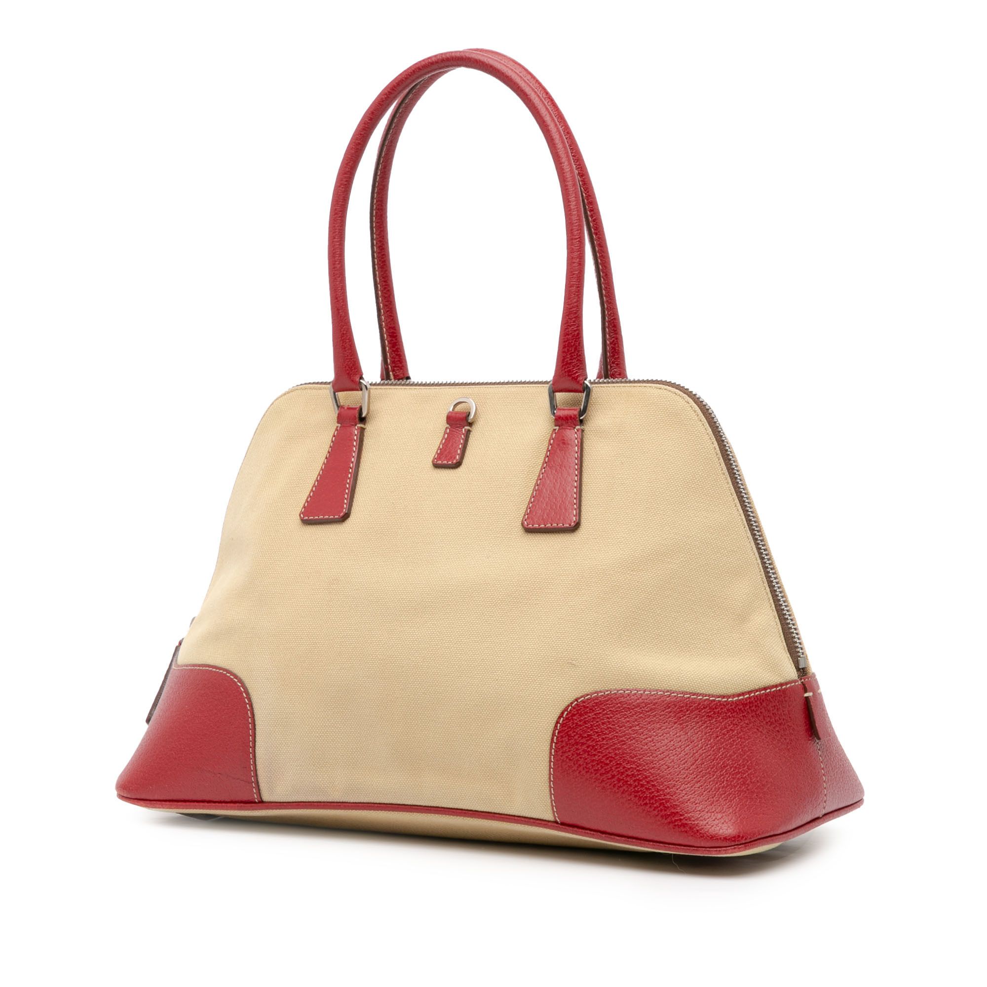 Prada Prada Cinghiale Trimmed Canapa Handbag Size ONE SIZE - 2 Thumbnail