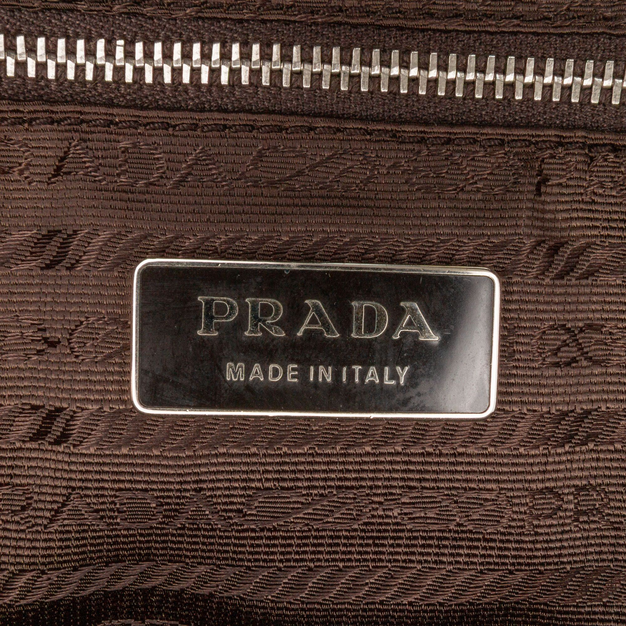 Prada Prada Cinghiale Trimmed Canapa Handbag Size ONE SIZE - 5 Thumbnail