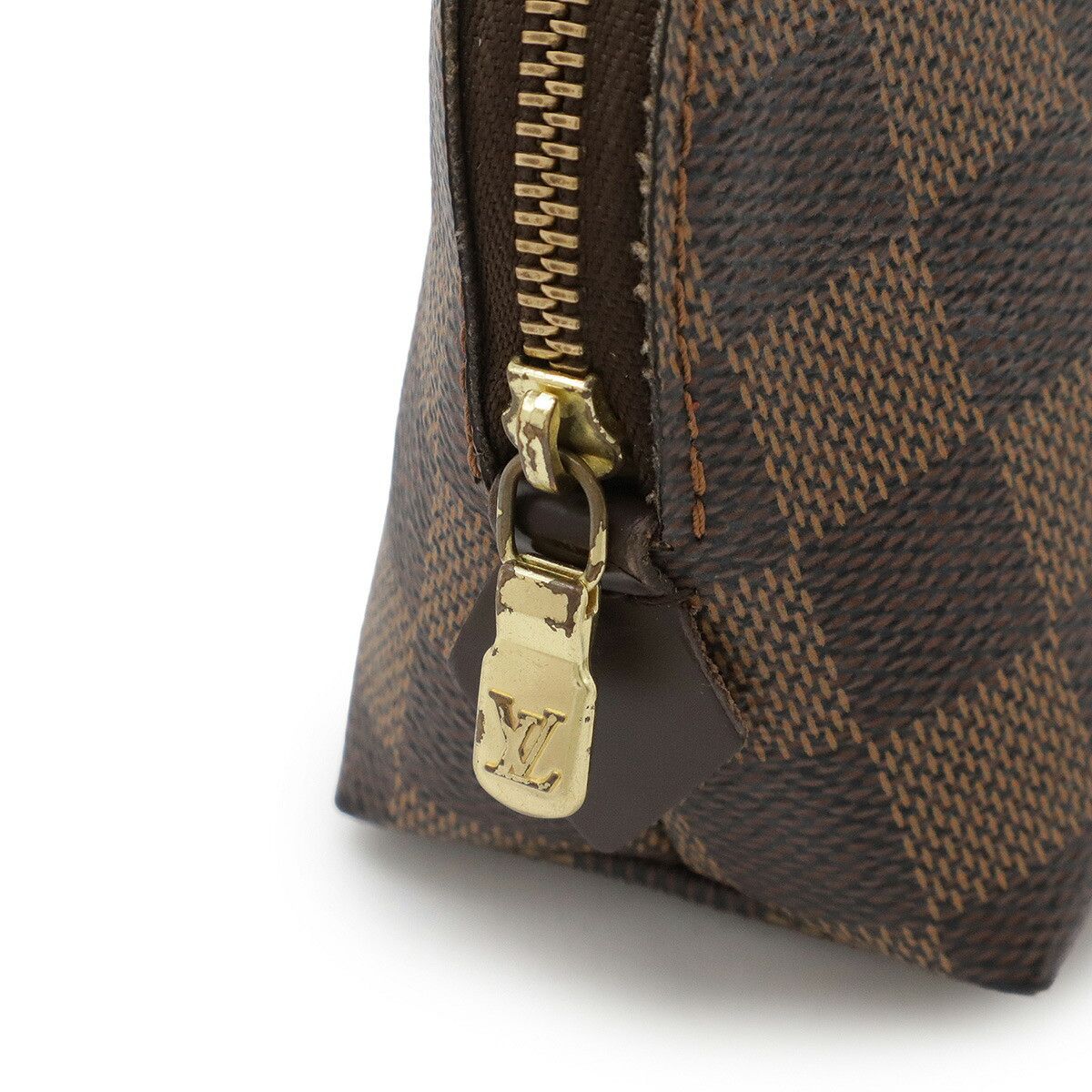 Louis Vuitton Louis Vuitton Louis Vuitton Damier Pochette Cosmetique Cosmetic Pouch N47516 Canvas Perfume N47516 Size ONE SIZE - 4 Thumbnail