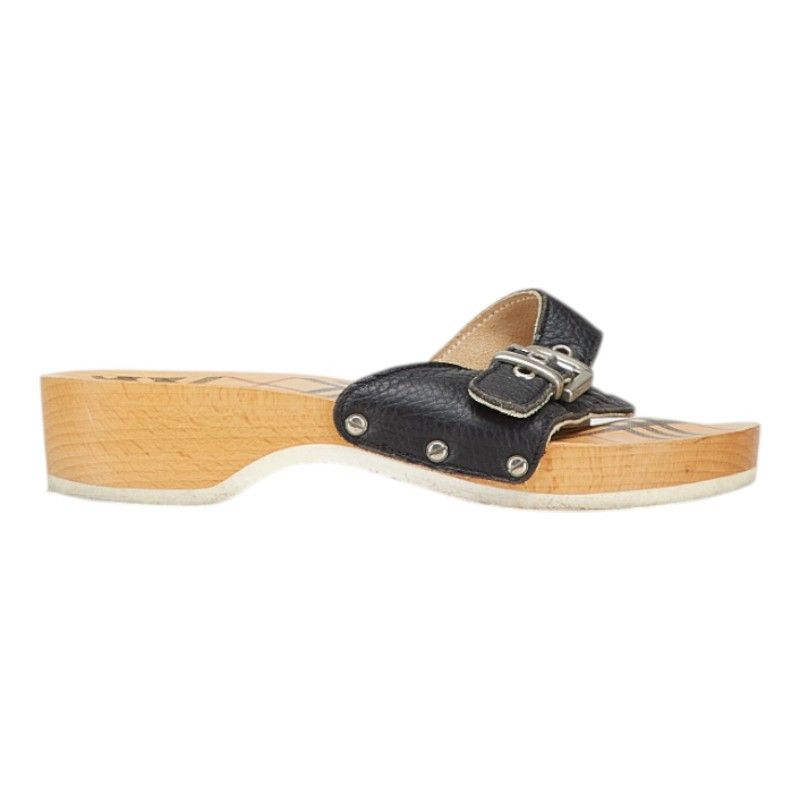 Burberry Burberry Burberry Nova Check Wood Leather Sandals Leather Other Size ONE SIZE - 4 Thumbnail