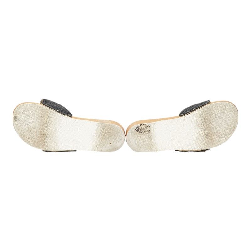 Burberry Burberry Burberry Nova Check Wood Leather Sandals Leather Other Size ONE SIZE - 6 Thumbnail