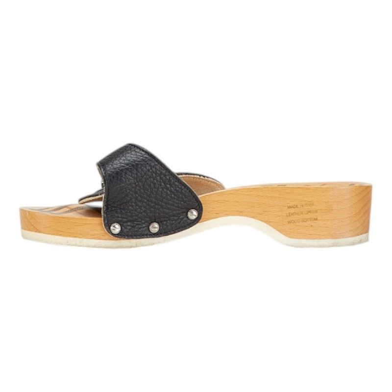 Burberry Burberry Burberry Nova Check Wood Leather Sandals Leather Other Size ONE SIZE - 5 Thumbnail