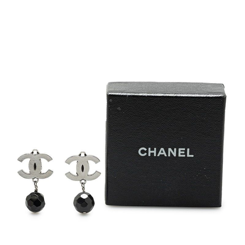 Chanel Chanel Chanel Metal Coco Mark Swing Earrings 10V Metal Earrings Size ONE SIZE - 4 Thumbnail