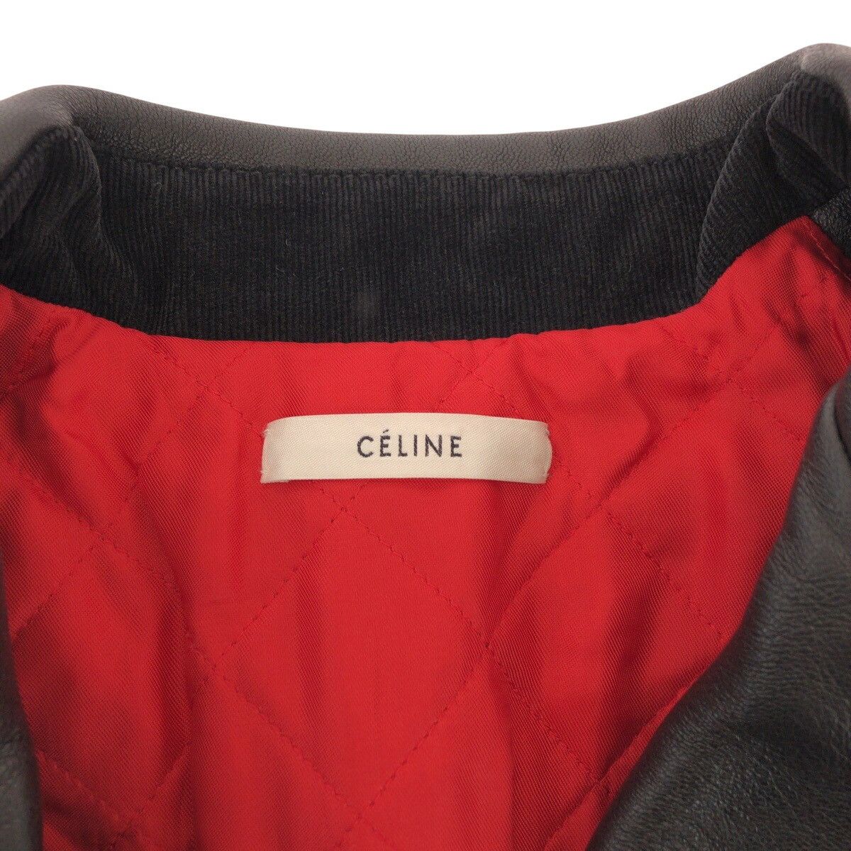 Celine Celine Celine Leather Lined Riders Jacket Leather Jacket 251904533 Leather Outerwear 251904533 Size ONE SIZE - 3 Thumbnail