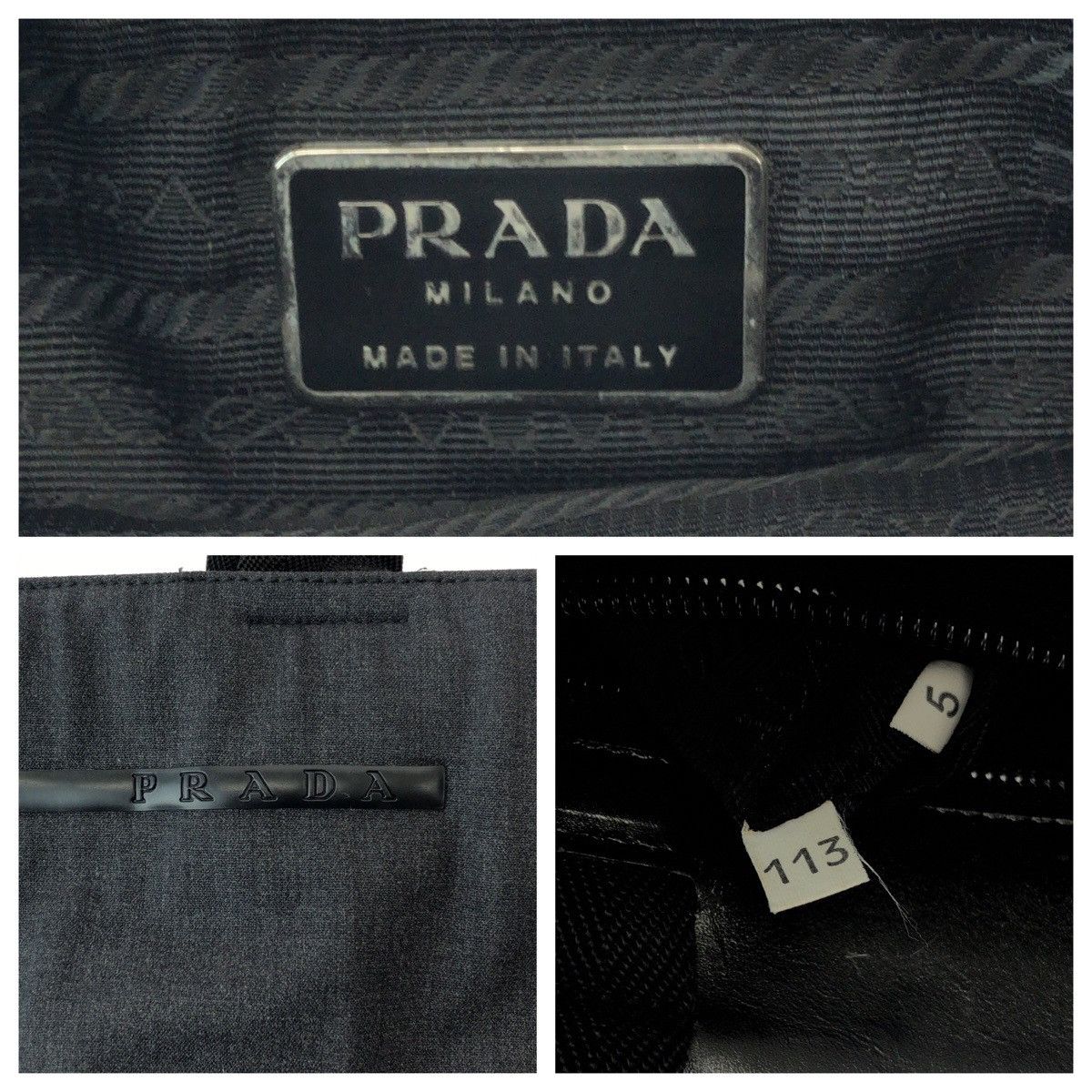 Prada Prada Prada Canvas Prada Sport Triangle Logo 2way Bag Canvas Shoulder Bag 501371 Size ONE SIZE - 4 Thumbnail