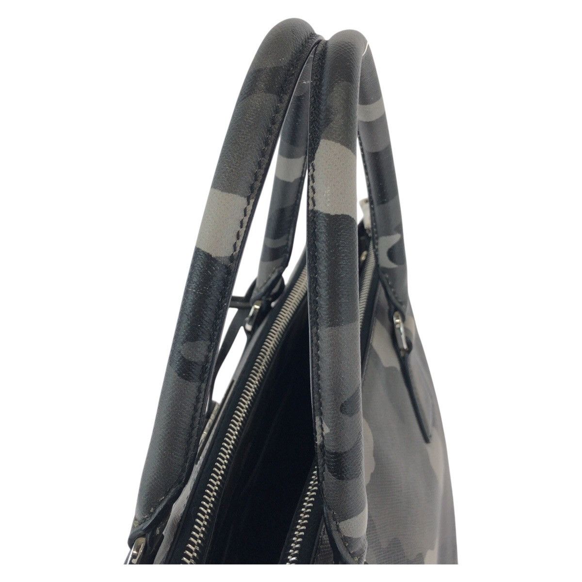 Prada Prada Prada Saffiano Triangle Logo Plate Leather Handbag Leather Handbag Size ONE SIZE - 8 Thumbnail