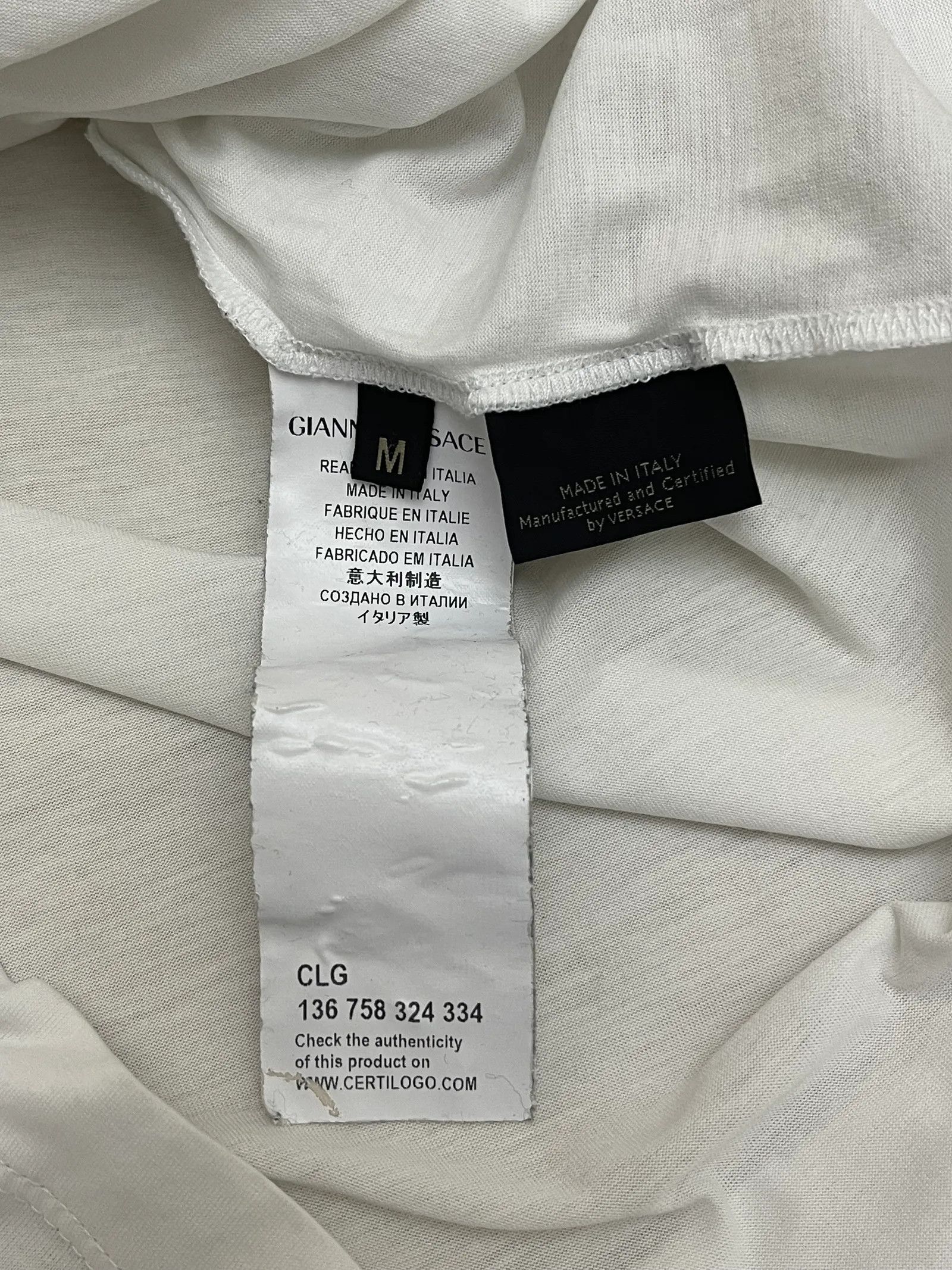 Versace Versace Medusa Short Sleeve T-shirt Size M / US 6-8 / IT 42-44 - 3 Thumbnail