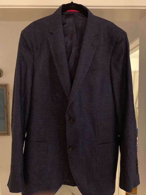 Carolina Herrera Traditional Wool Blazer, Navy | Grailed