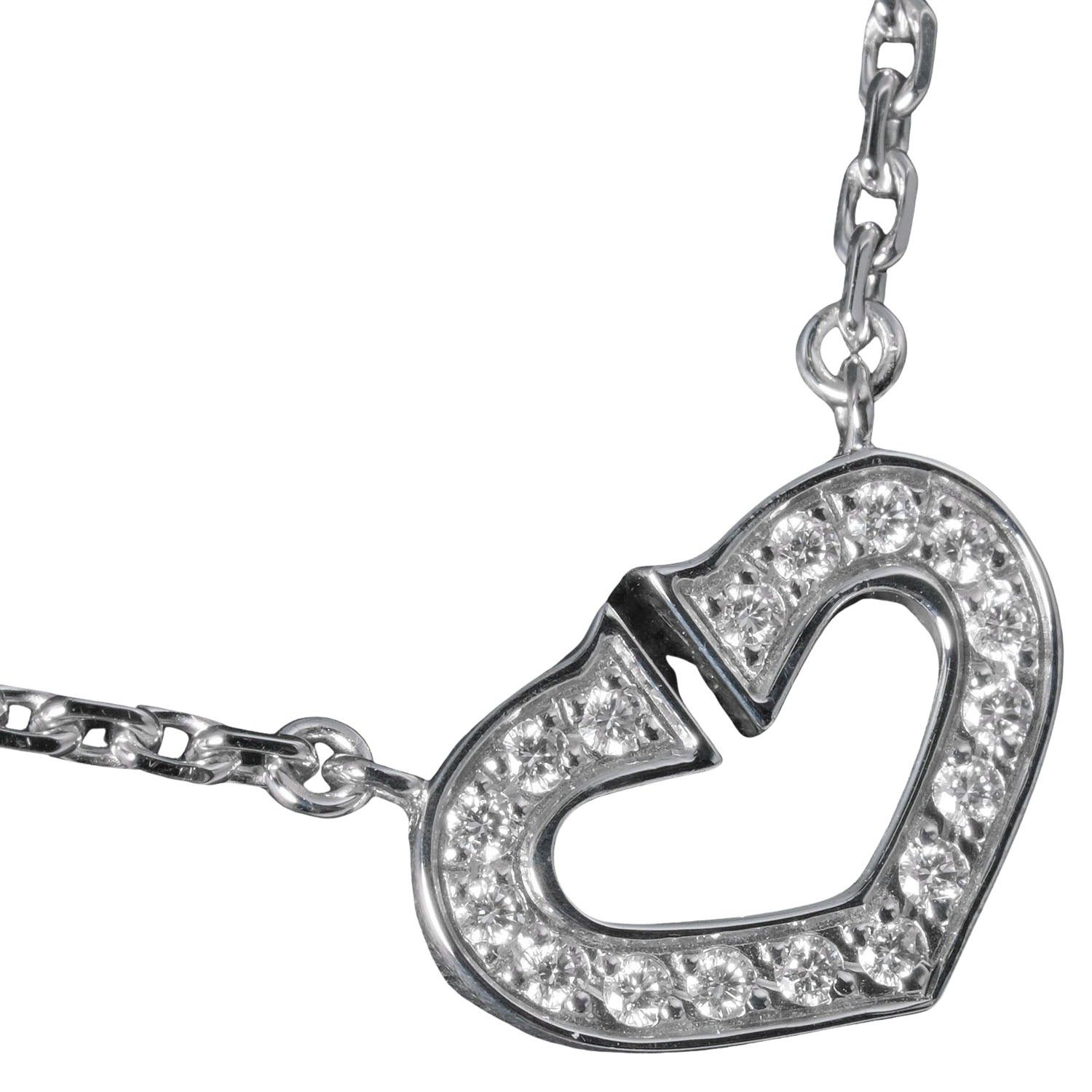Cartier Cartier C heart necklace Size ONE SIZE - 2 Thumbnail