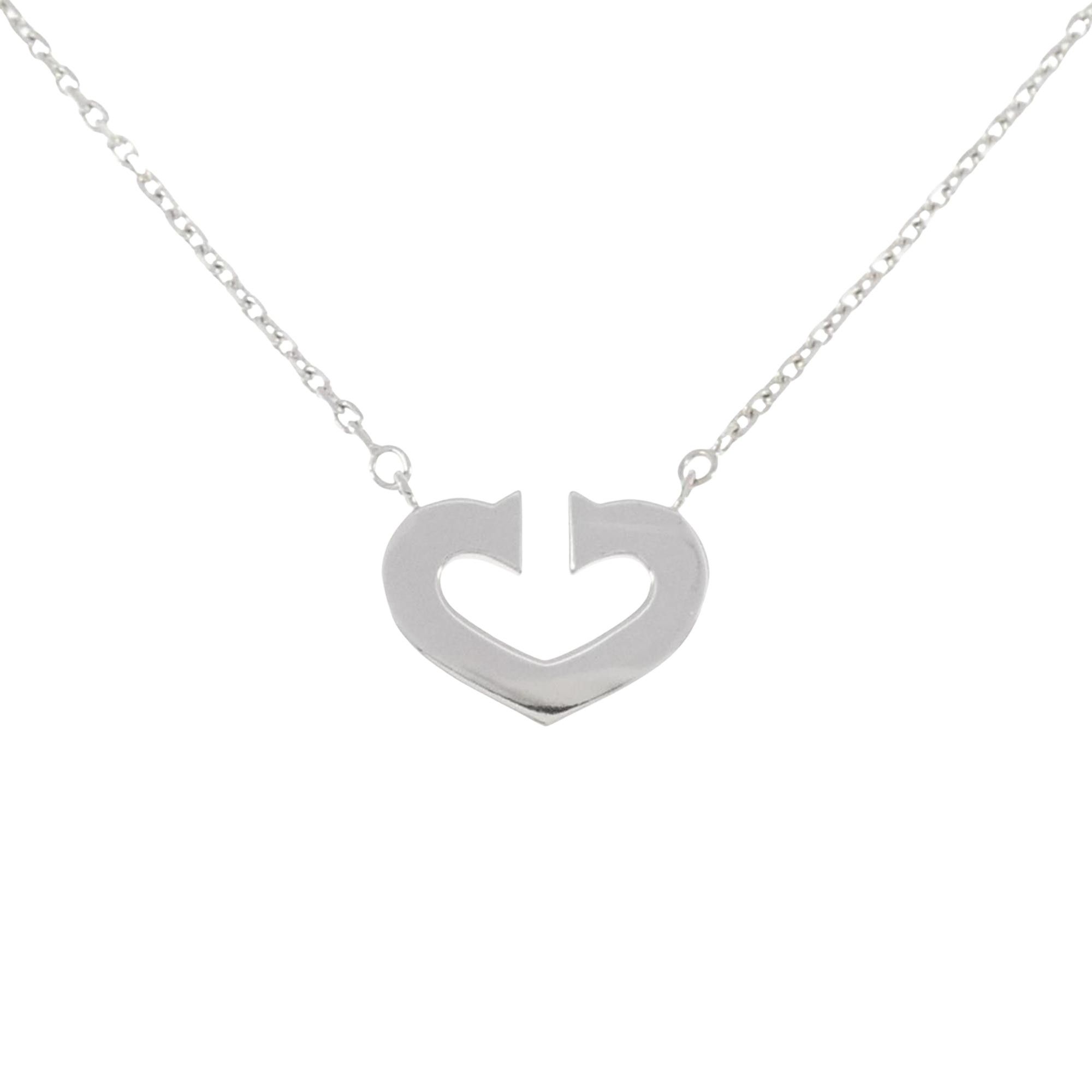 Cartier Cartier C heart necklace Size ONE SIZE - 2 Thumbnail