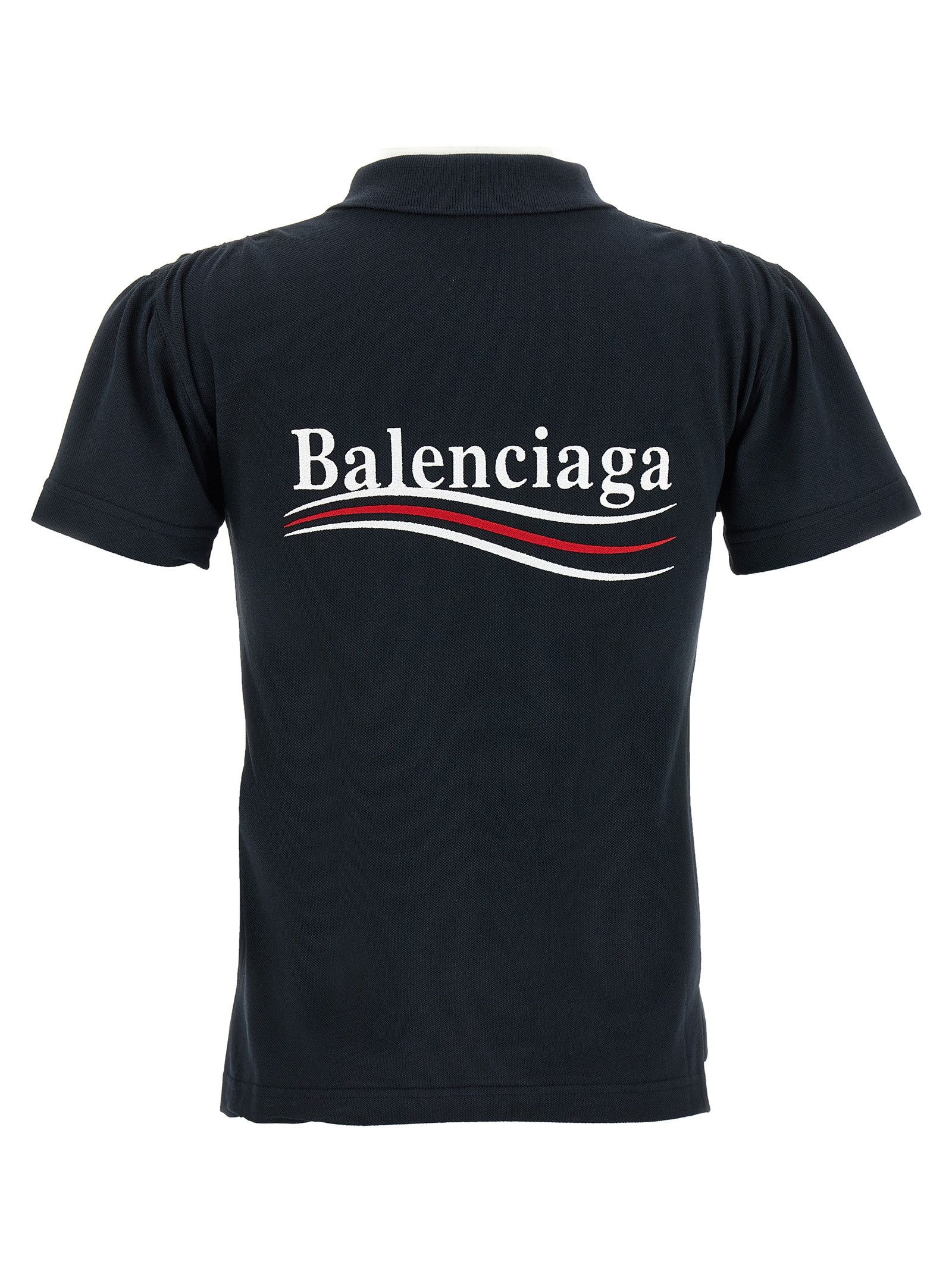Balenciaga Logo Embroidery Polo Shirt Size M / US 6-8 / IT 42-44 - 2 Thumbnail