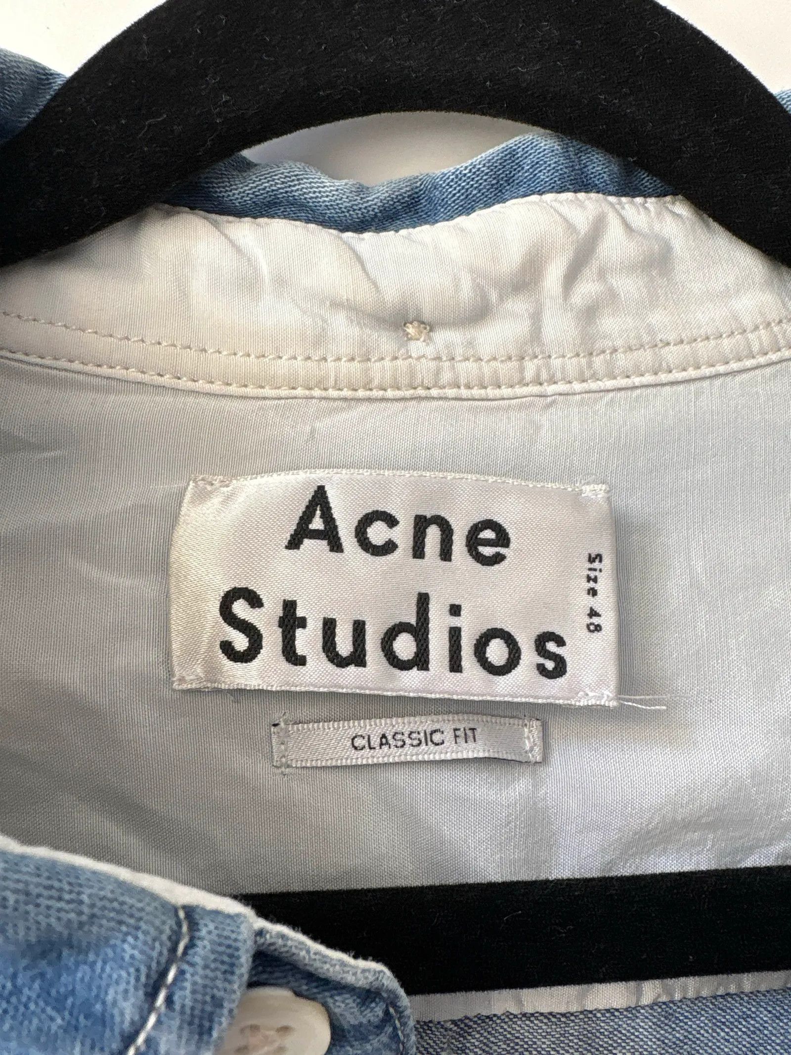 Acne Studios Acne Studios Isherwood den Shirt Size US M / EU 48-50 / 2 - 3 Thumbnail