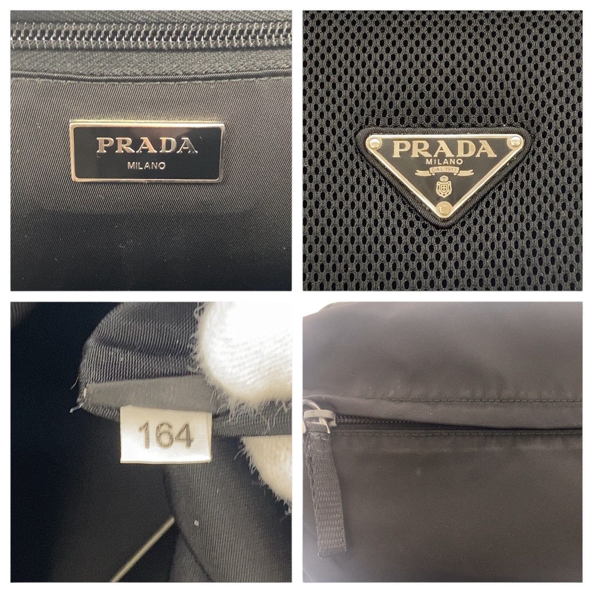 Prada Prada Prada Tessuto Triangle Logo Plate Nylon Backpack VZ0056 Others Backpack VZ0056 Size ONE SIZE - 4 Thumbnail