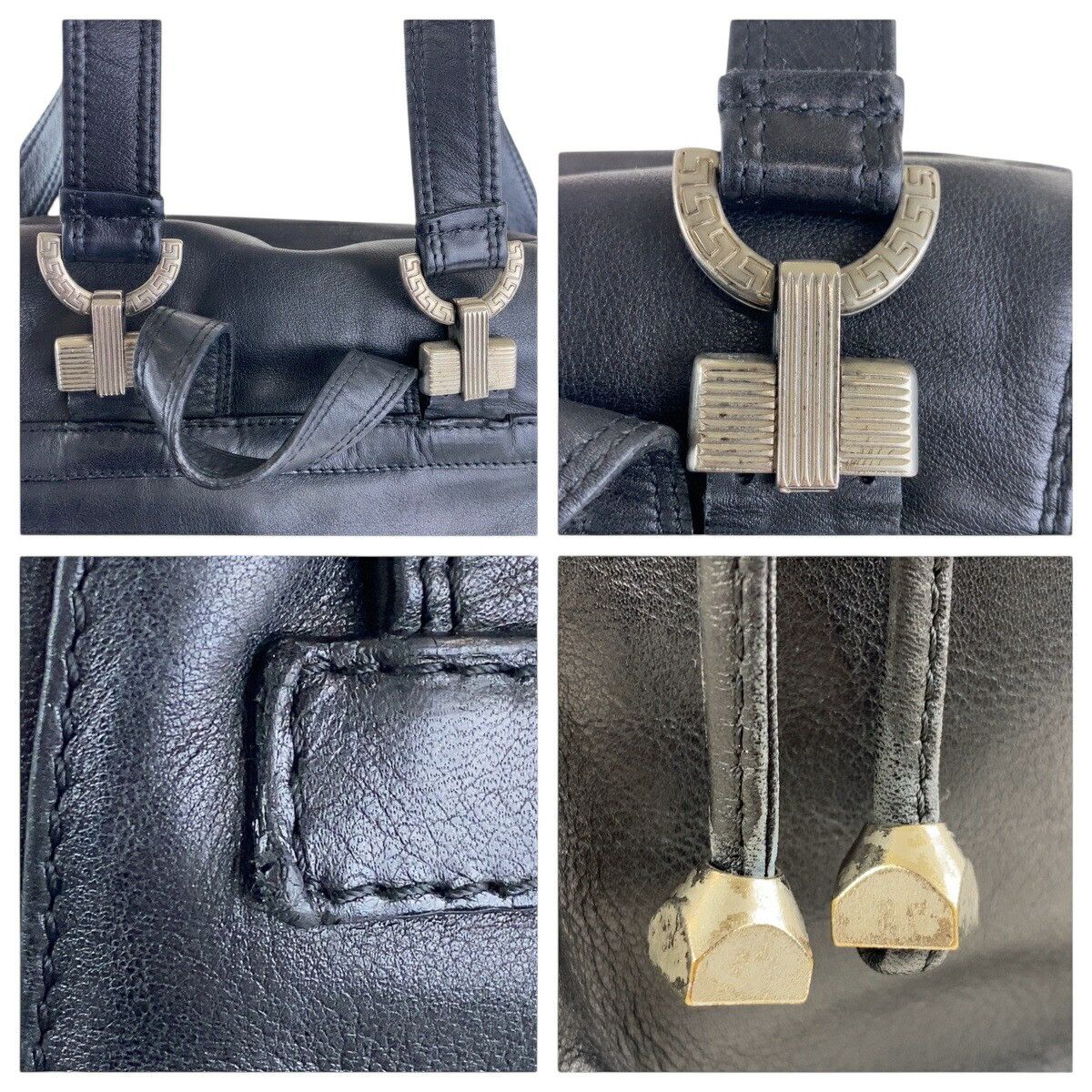 Versace Versace Versace Leather Medusa Backpack Leather Backpack DUTY FREE for USA Size ONE SIZE - 4 Thumbnail