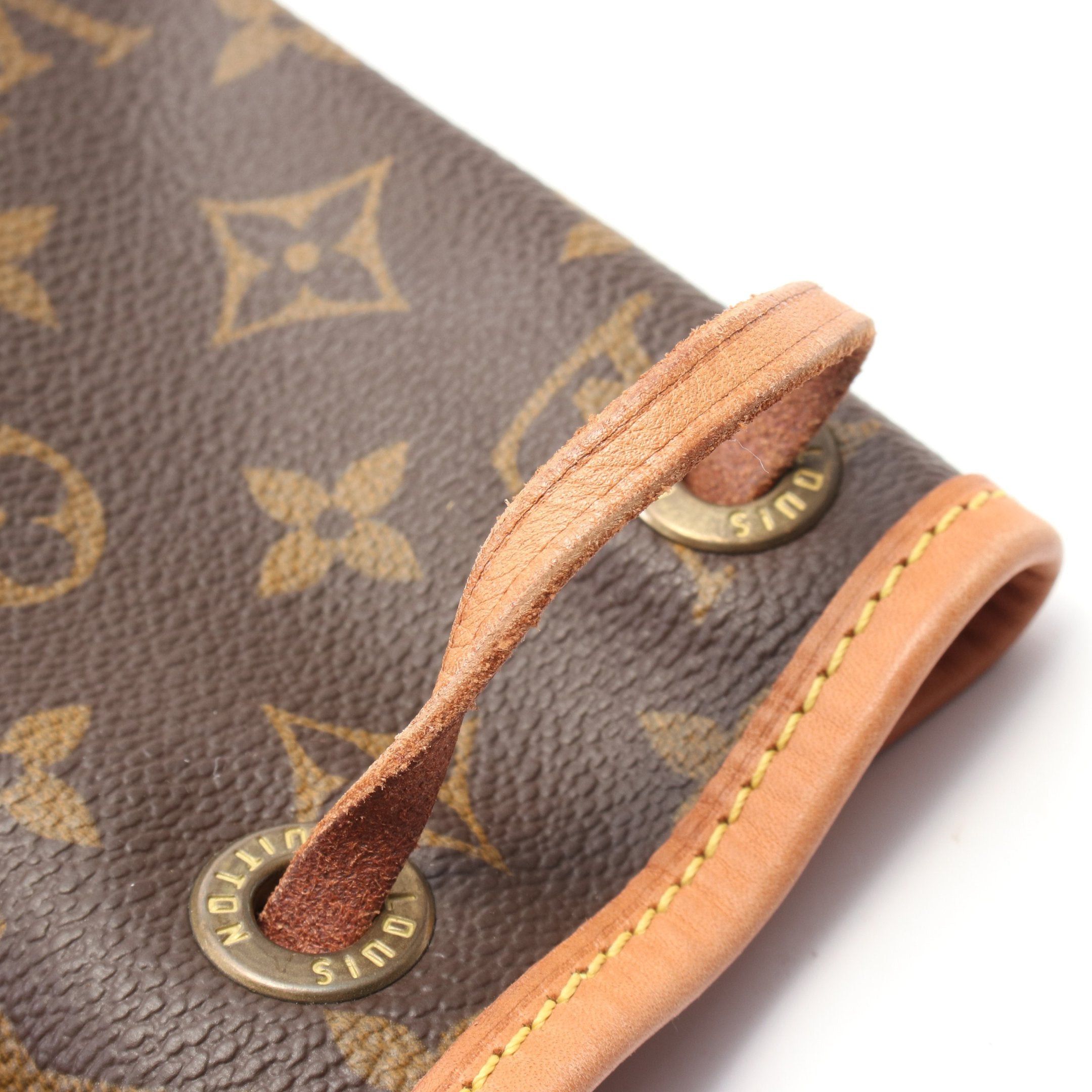 Louis Vuitton Louis Vuitton Montsouris Mm Monogram Backpack Rucksack Leather Brown Size ONE SIZE - 6 Thumbnail