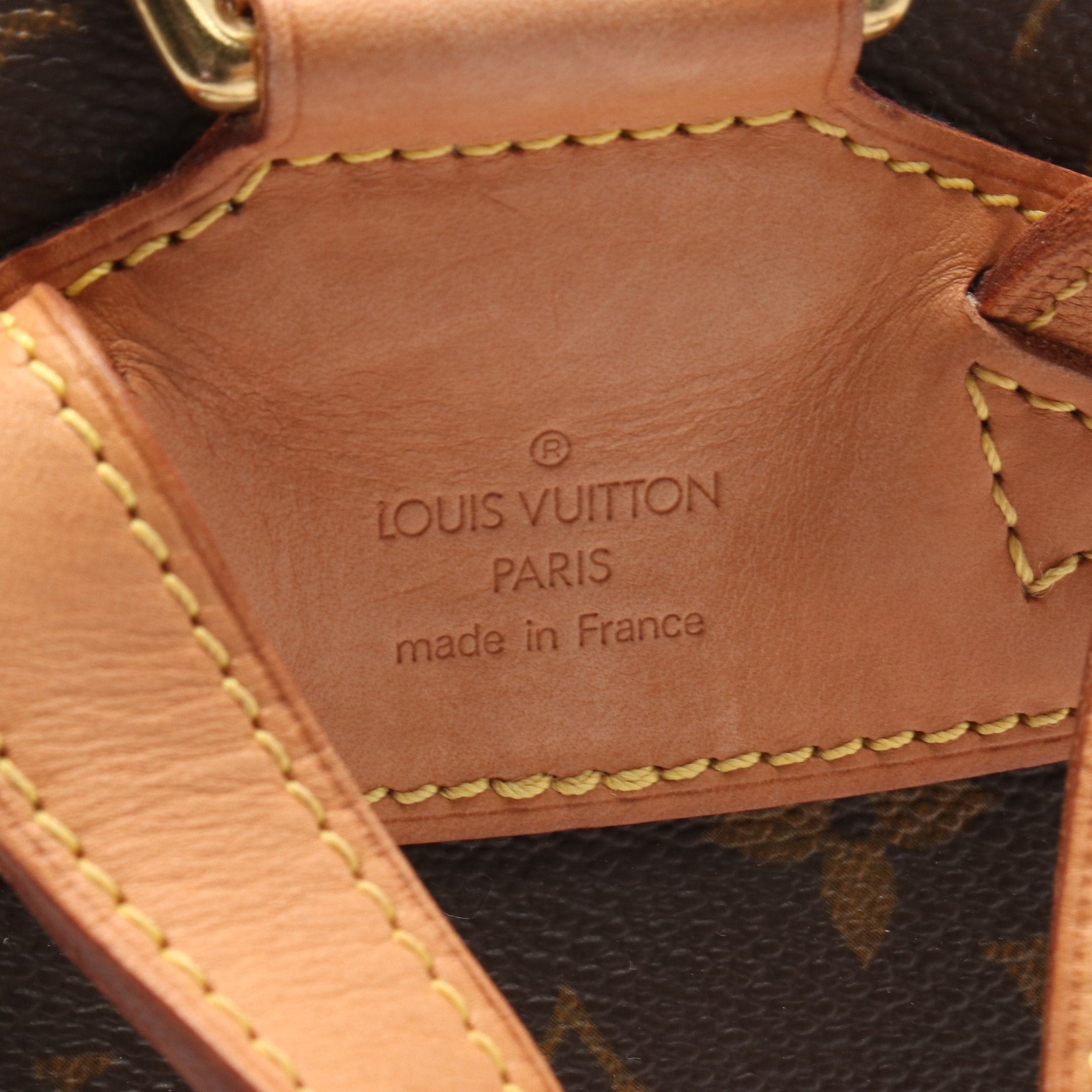 Louis Vuitton Louis Vuitton Montsouris Mm Monogram Backpack Rucksack Leather Brown Size ONE SIZE - 4 Thumbnail