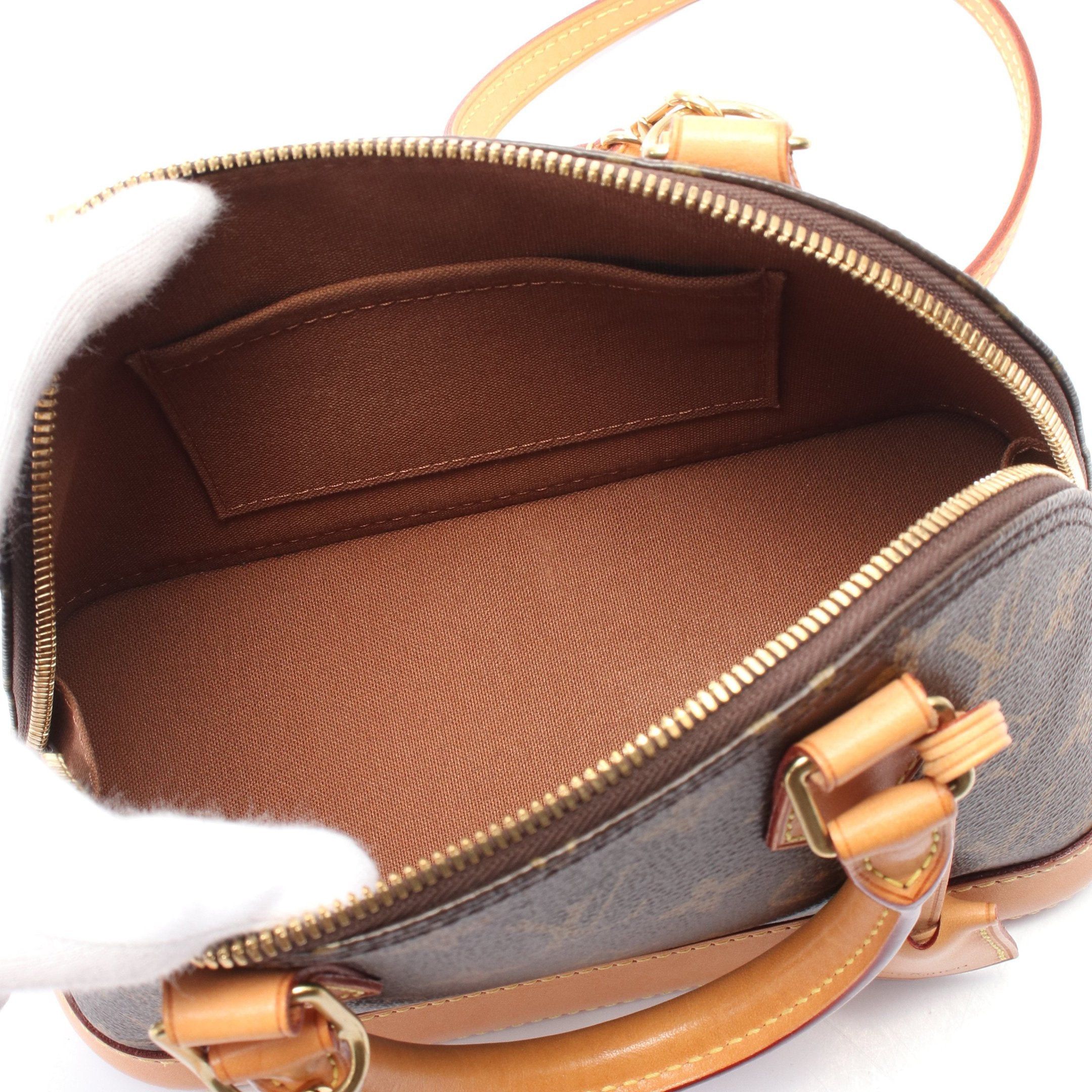 Louis Vuitton Louis Vuitton Alma Bb Monogram Handbag Leather Brown Size ONE SIZE - 3 Thumbnail