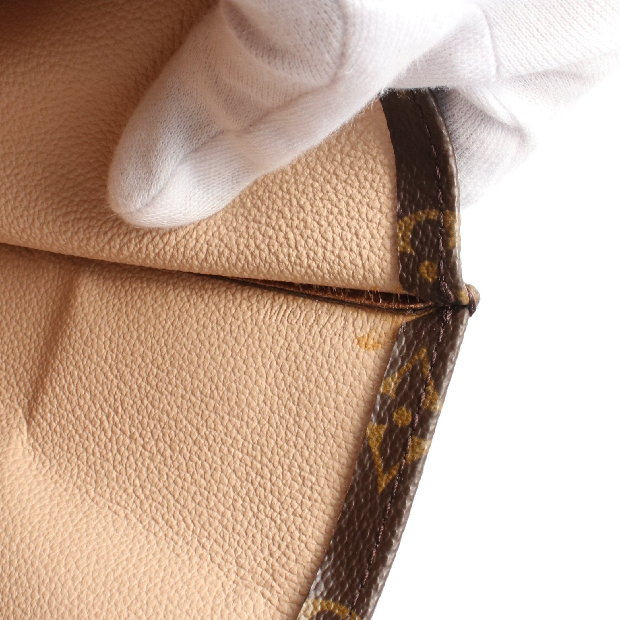 Louis Vuitton Louis Vuitton Sac Plat Monogram Handbag Tote Bag Leather Brown Size ONE SIZE - 5 Thumbnail