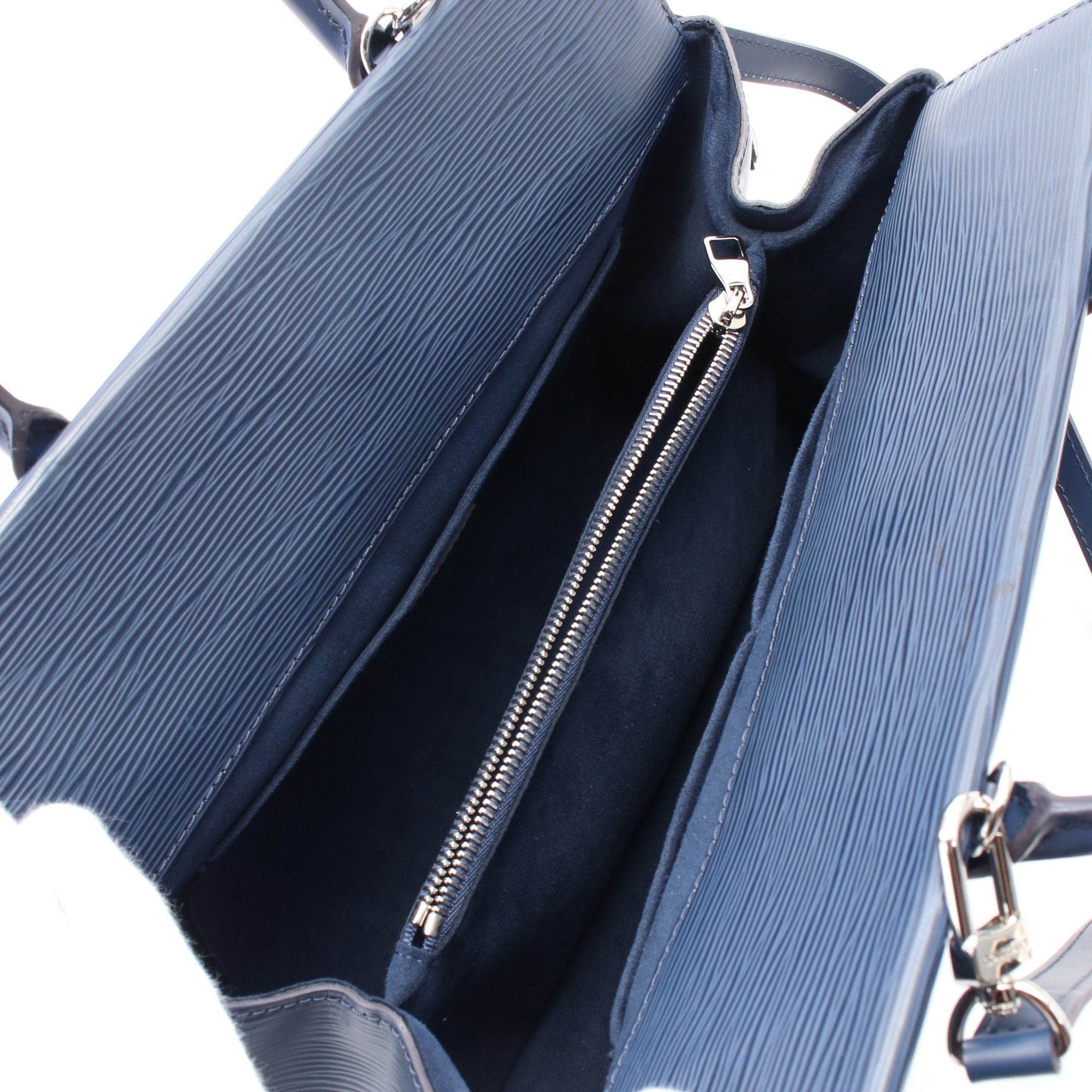 Louis Vuitton Louis Vuitton Marly Mm Epi Andigo Blue Handbag Leather Navy Size ONE SIZE - 3 Thumbnail