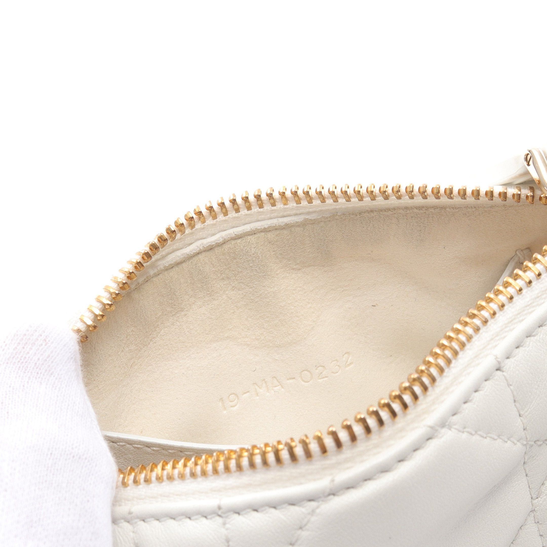 Dior Dior Vibe Micro Chain Shoulder Bag Leather White Dark Navy Size ONE SIZE - 5 Thumbnail