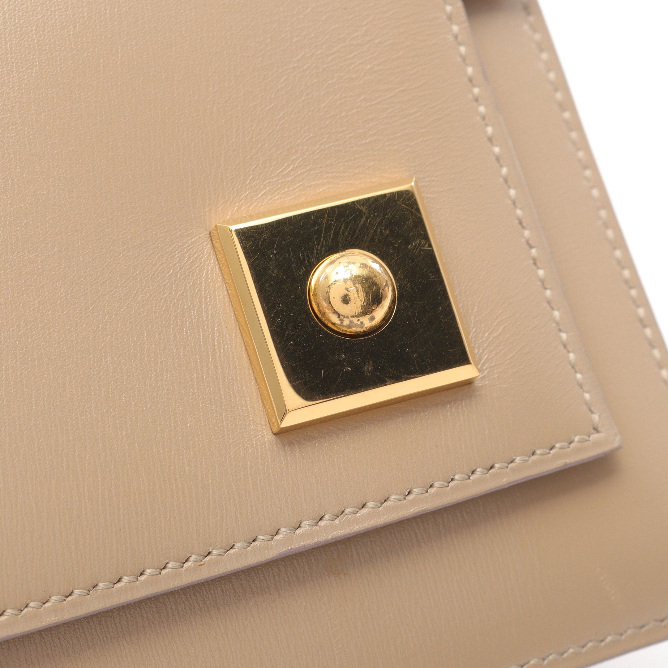 Hermes Hermes Piano Handbag Box Calf Beige Gold Hardware ○M Stamp Size ONE SIZE - 8 Thumbnail