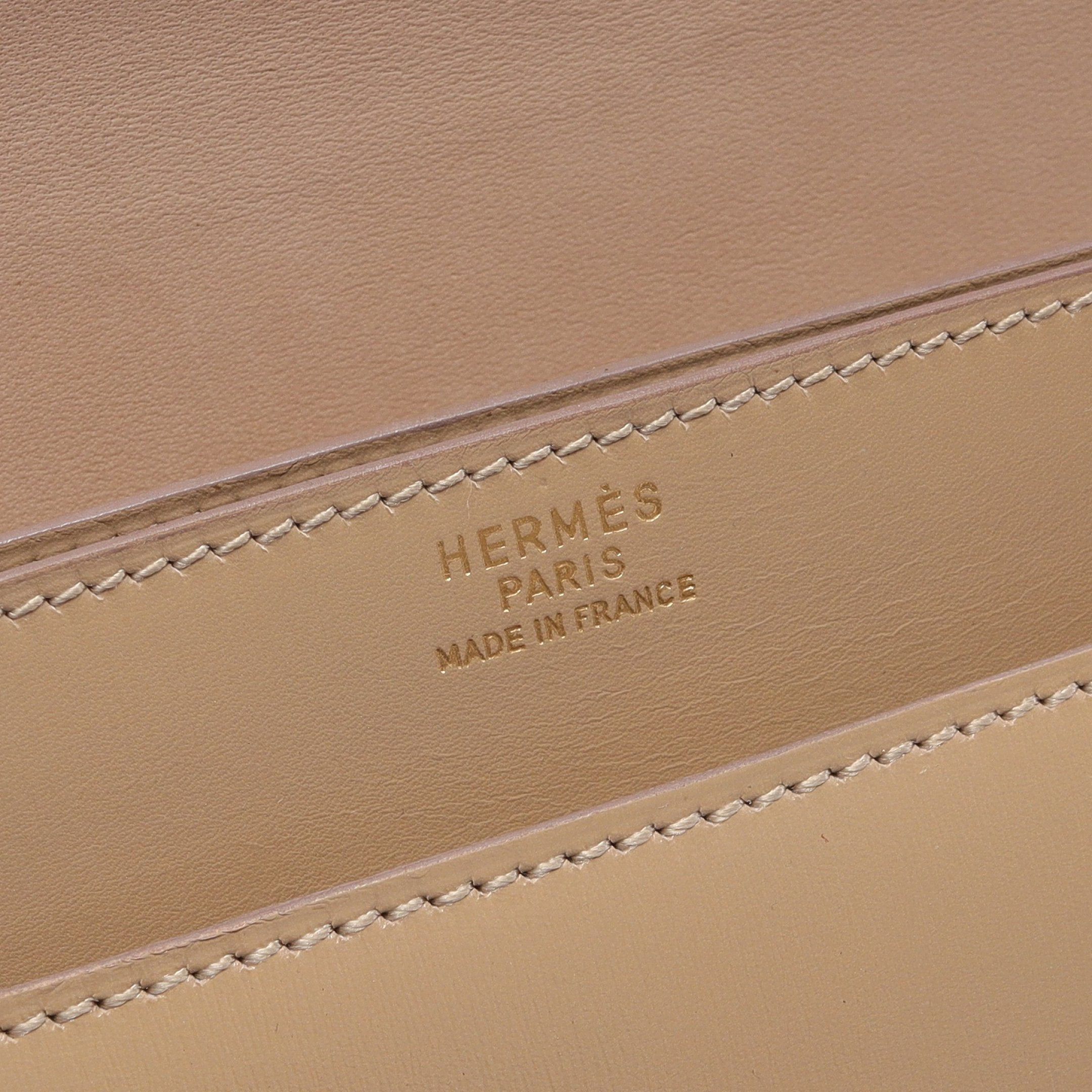Hermes Hermes Piano Handbag Box Calf Beige Gold Hardware ○M Stamp Size ONE SIZE - 4 Thumbnail
