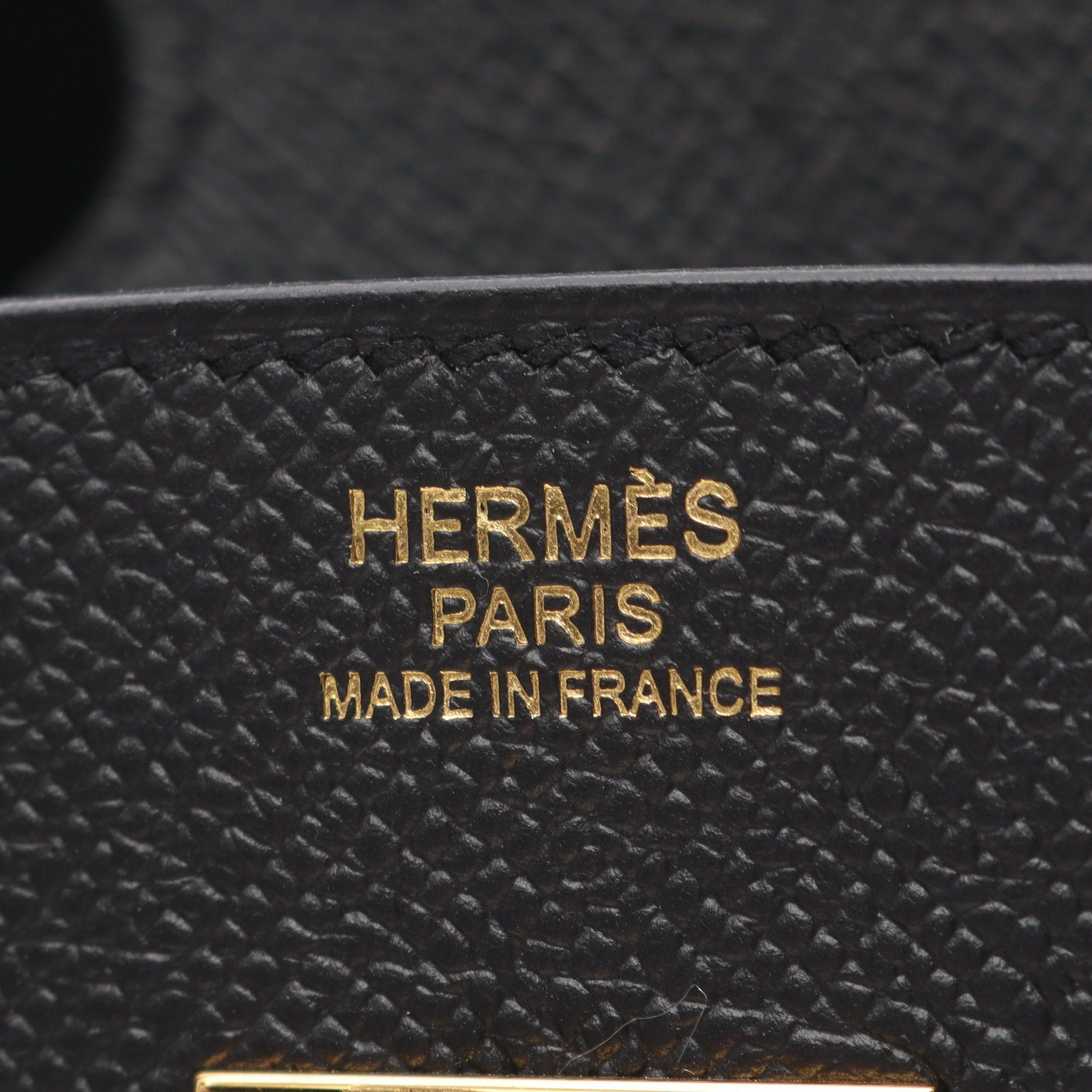 Hermes Hermes Birkin 30 Handbag Veau Epsom Black Gold Hardware Y Stamp Size ONE SIZE - 4 Thumbnail