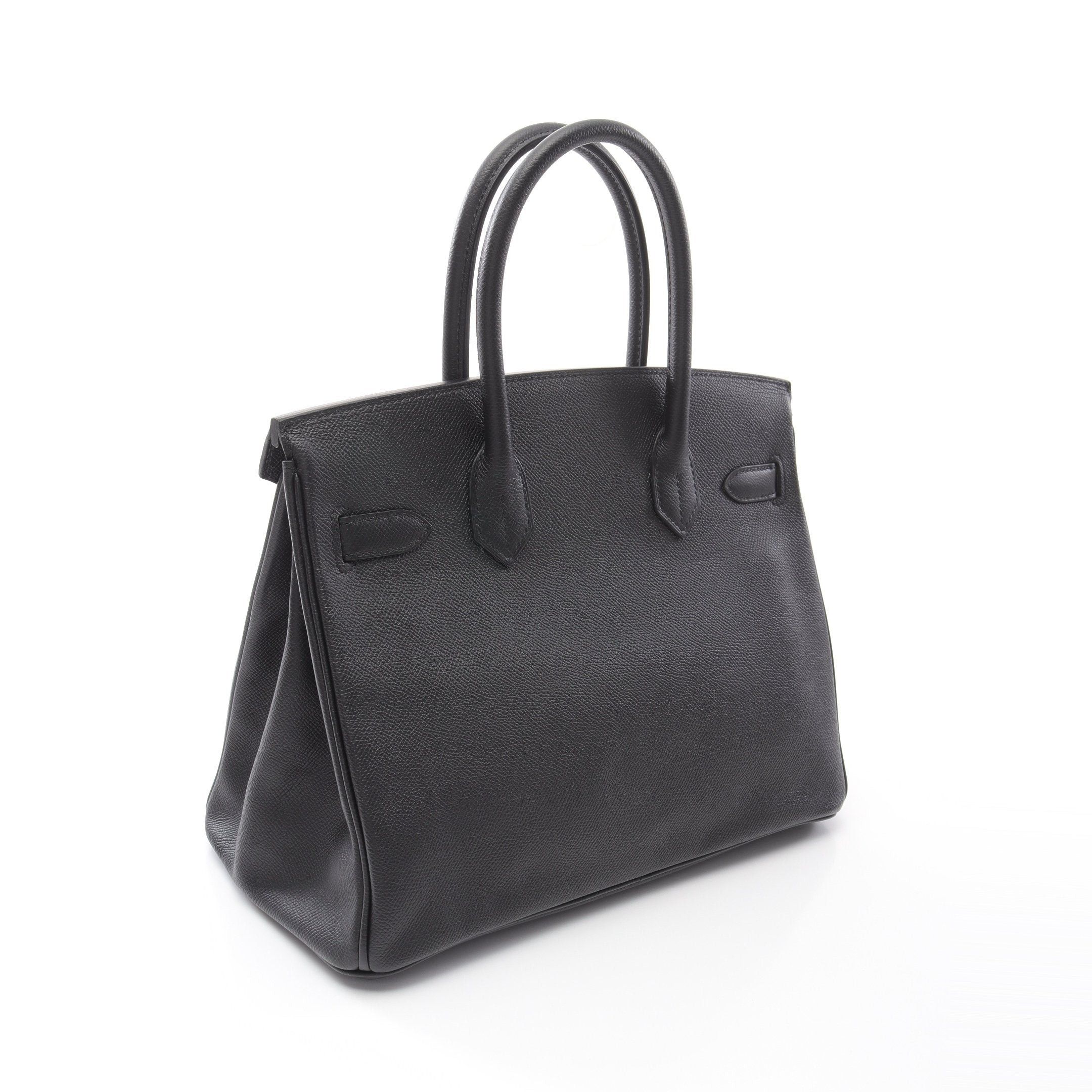 Hermes Hermes Birkin 30 Handbag Veau Epsom Black Gold Hardware Y Stamp Size ONE SIZE - 2 Thumbnail