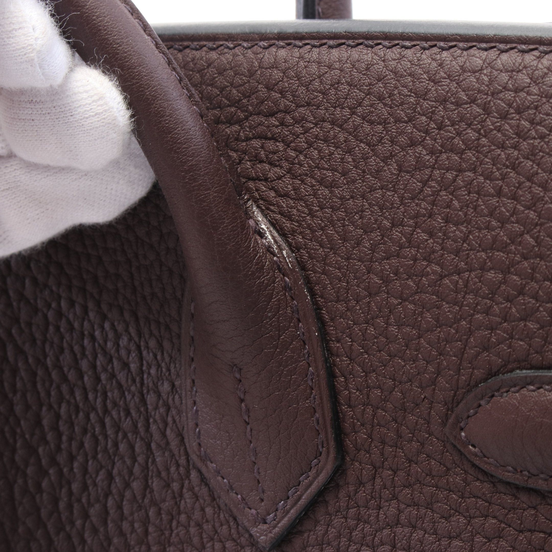 Hermes Hermes Birkin 30 Handbag Togo Brown Gold Hardware U Stamp Size ONE SIZE - 8 Thumbnail
