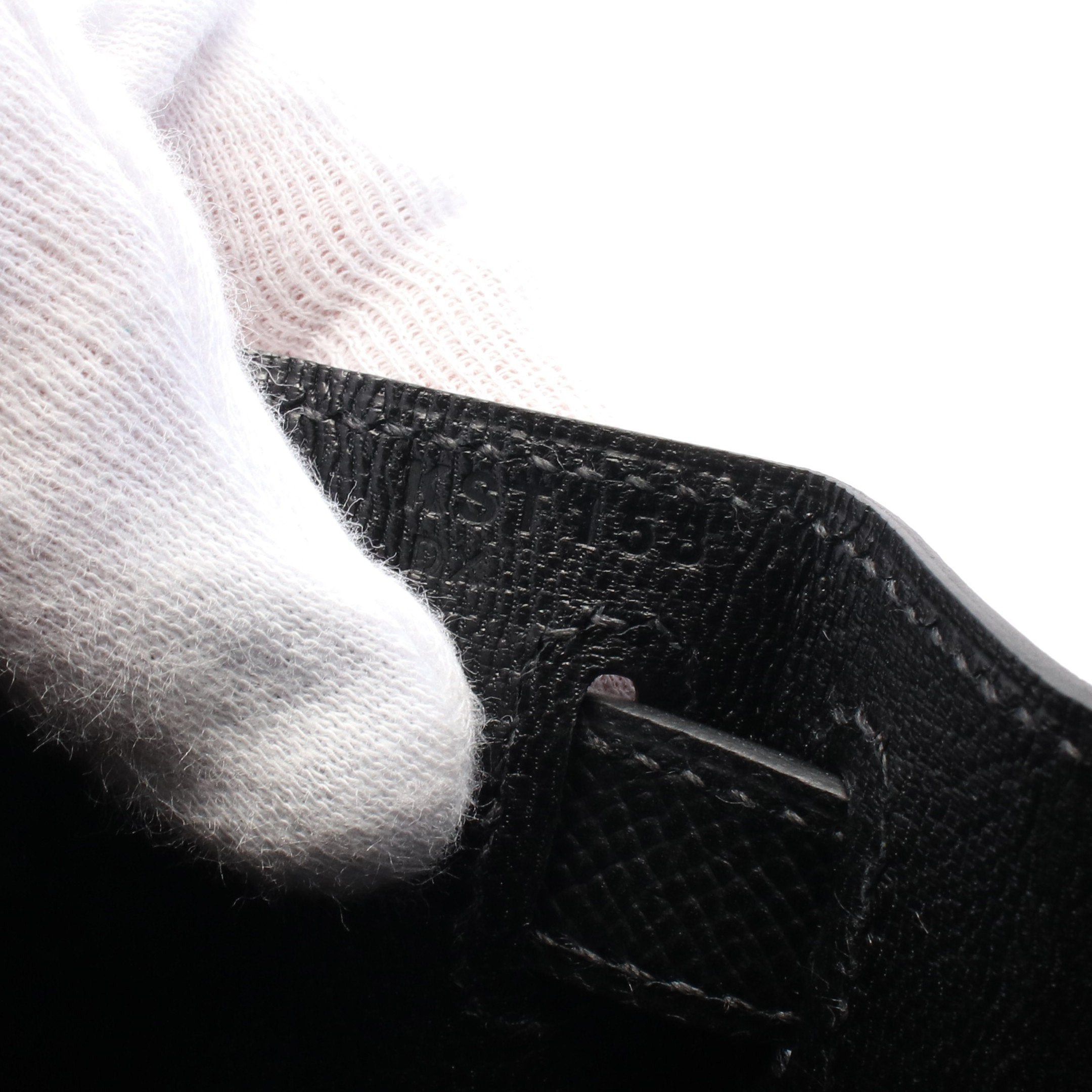 Hermes Hermes Kelly28 Handbag Veau Epsom Black Silver Hardware Outside Sewing K Stamp Size ONE SIZE - 5 Thumbnail