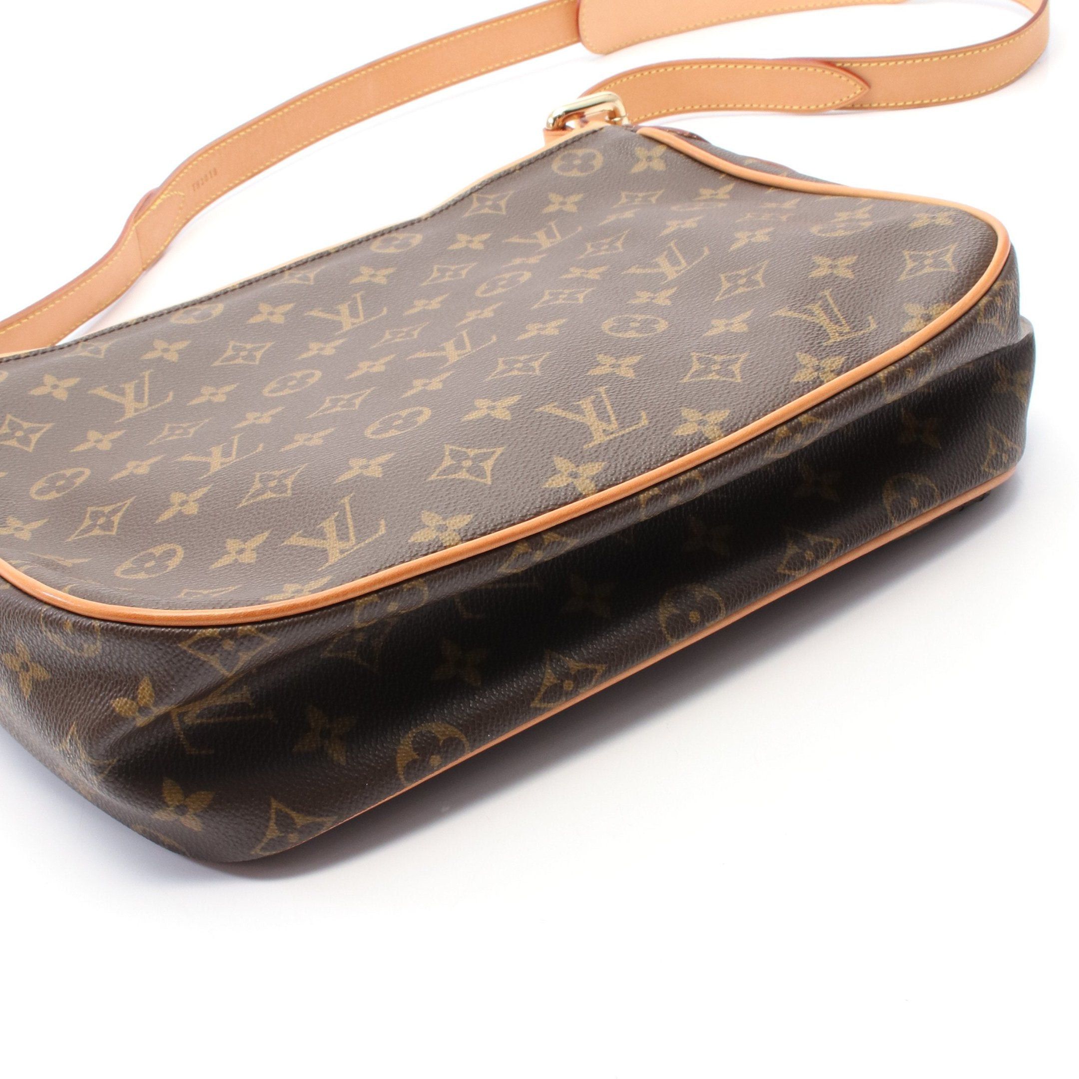 Louis Vuitton Louis Vuitton Hudson Gm Monogram Shoulder Bag Leather Brown Size ONE SIZE - 6 Thumbnail