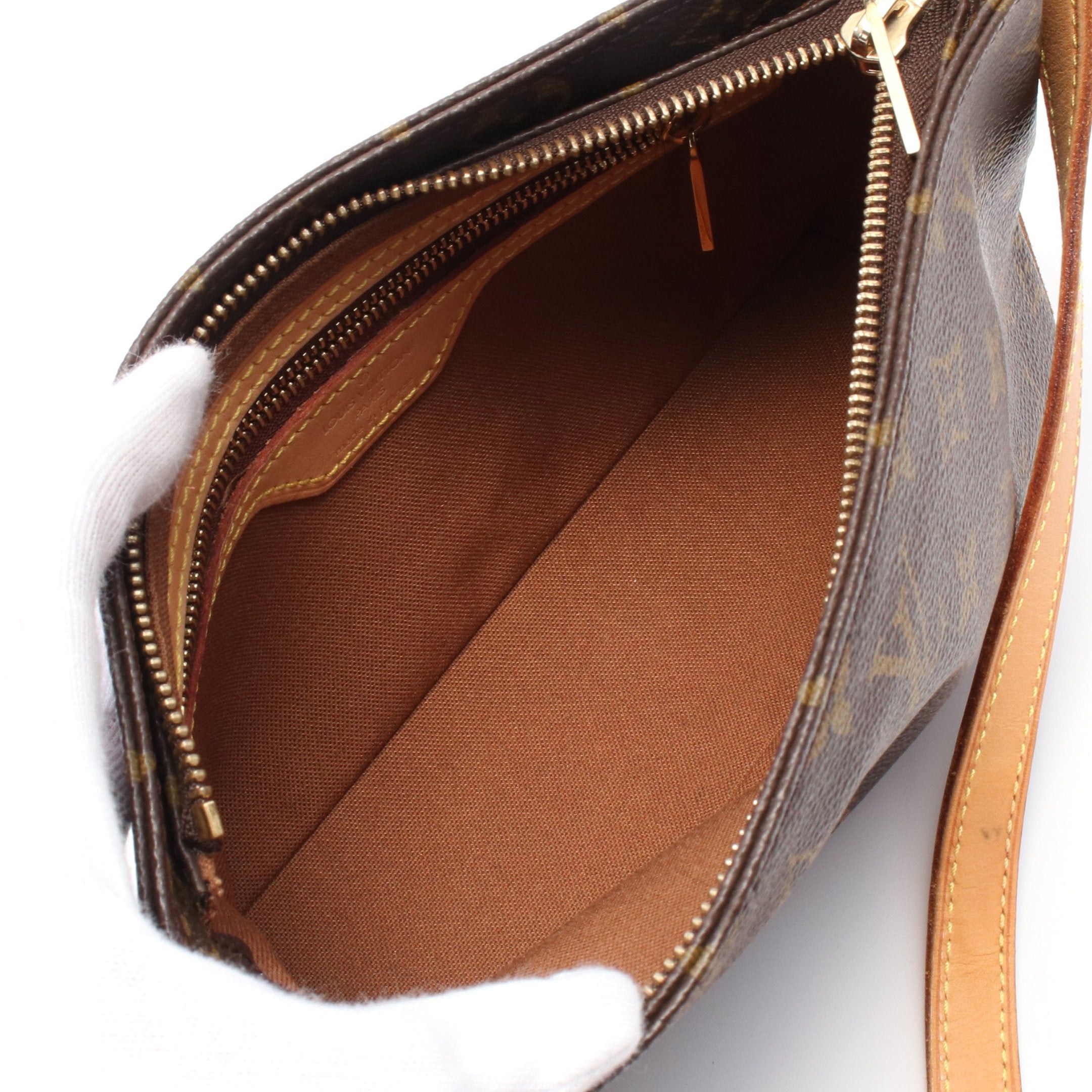 Louis Vuitton Louis Vuitton Trotteur Monogram Shoulder Bag Leather Brown Size ONE SIZE - 3 Thumbnail