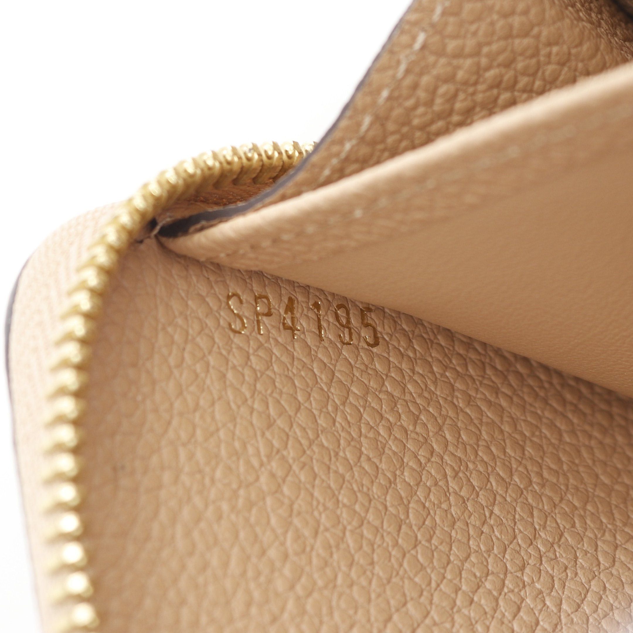Louis Vuitton Louis Vuitton Zippy Wallet Monogram Empreinte Dune Round Zipper Long Leather Beige Size ONE SIZE - 5 Thumbnail