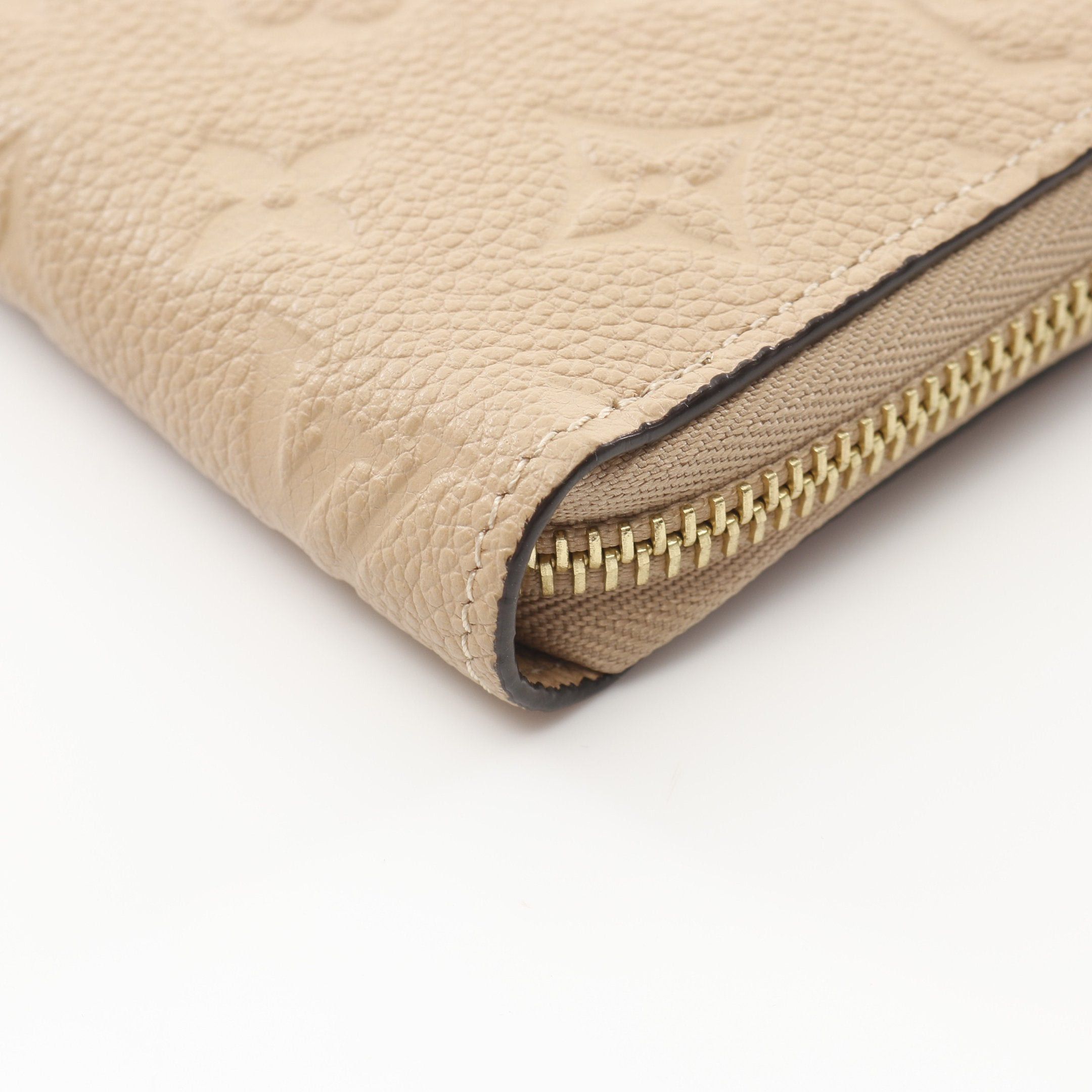 Louis Vuitton Louis Vuitton Zippy Wallet Monogram Empreinte Dune Round Zipper Long Leather Beige Size ONE SIZE - 8 Thumbnail