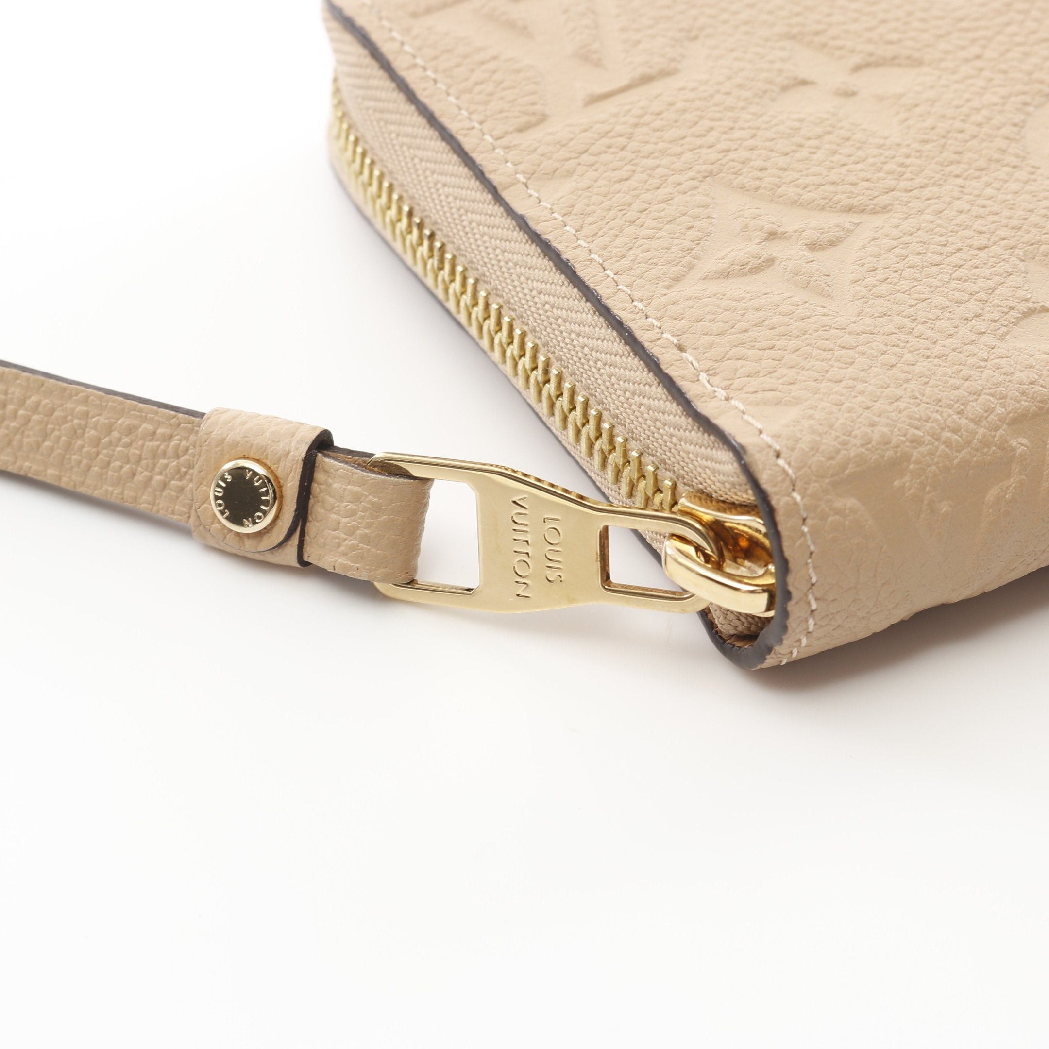 Louis Vuitton Louis Vuitton Zippy Wallet Monogram Empreinte Dune Round Zipper Long Leather Beige Size ONE SIZE - 9 Thumbnail