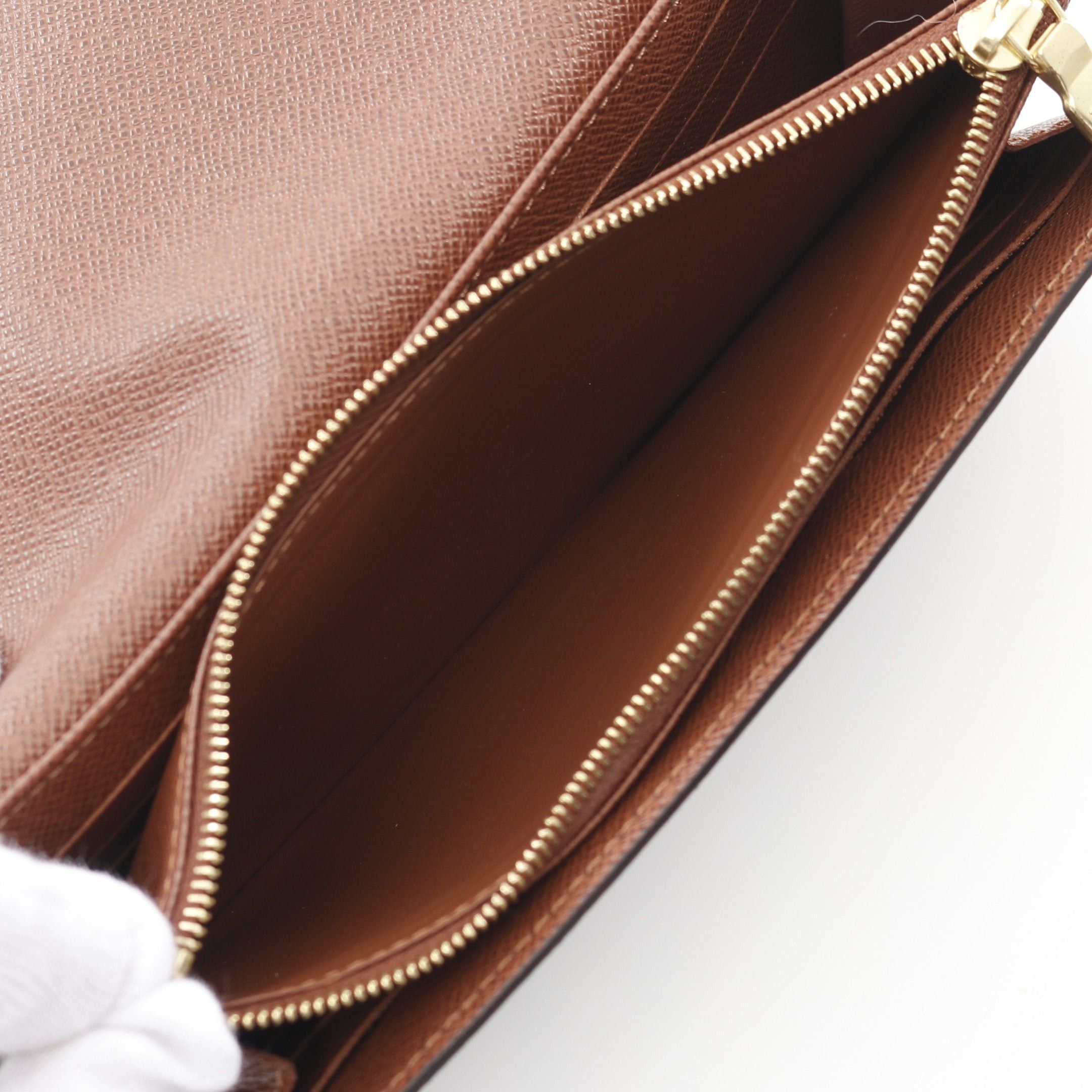 Louis Vuitton Louis Vuitton Portefeuil Sara Monogram Bi-Fold Long Wallet Brown Size ONE SIZE - 8 Thumbnail