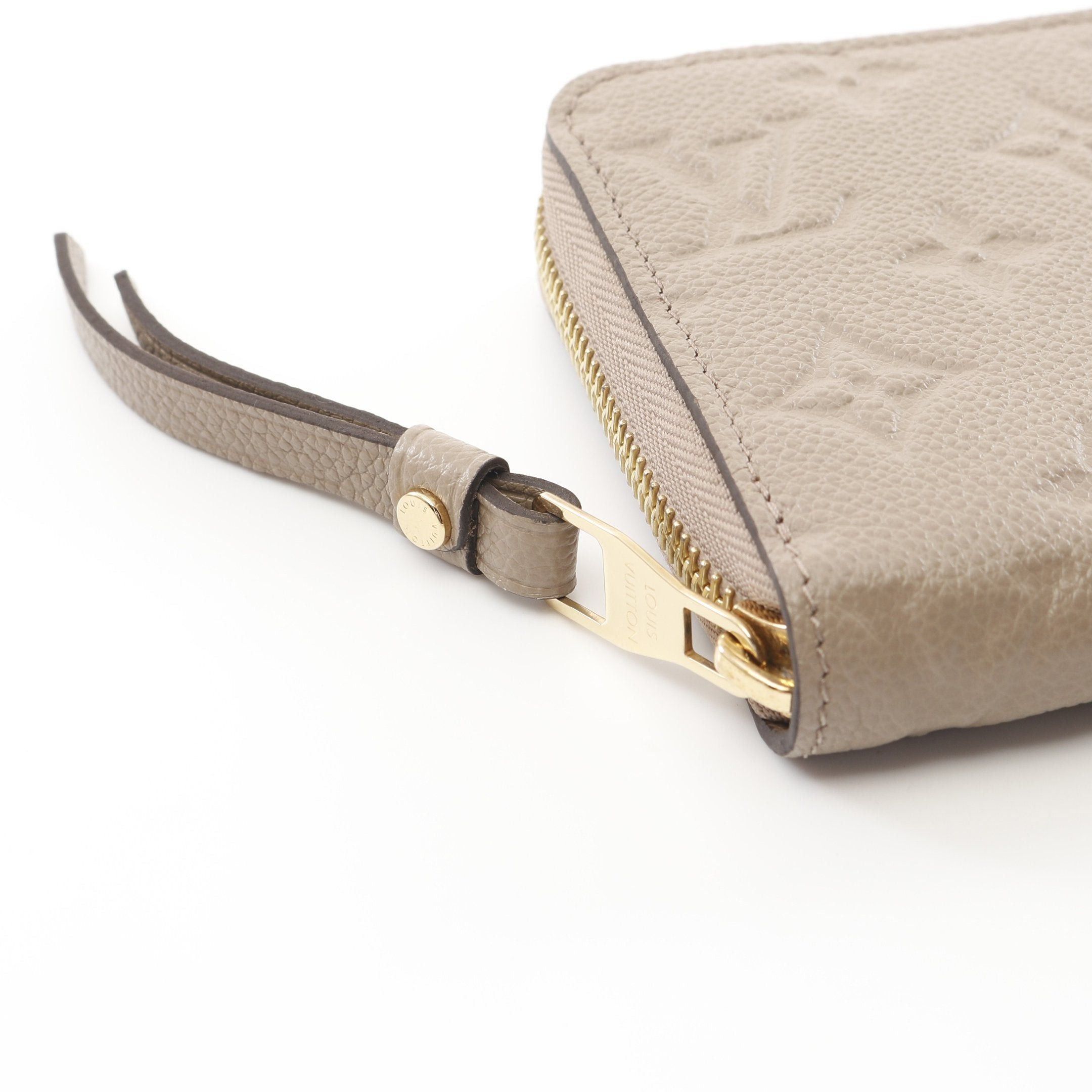 Louis Vuitton Louis Vuitton Zippy Wallet Monogram Empreinte Tourterelle Round Zipper Long Leather Gray Beige Size ONE SIZE - 6 Thumbnail