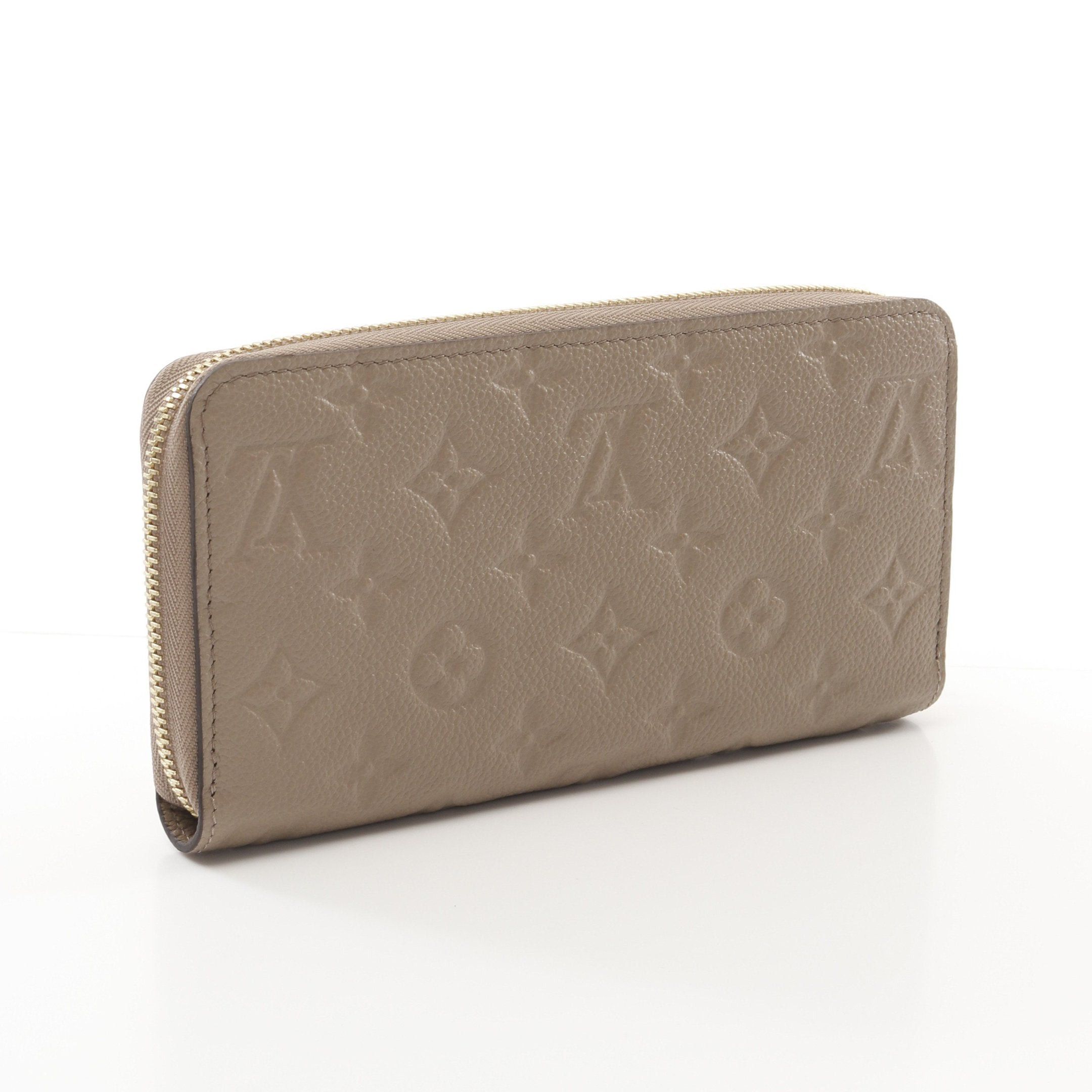 Louis Vuitton Louis Vuitton Zippy Wallet Monogram Empreinte Tourterelle Round Zipper Long Leather Gray Beige Size ONE SIZE - 2 Thumbnail