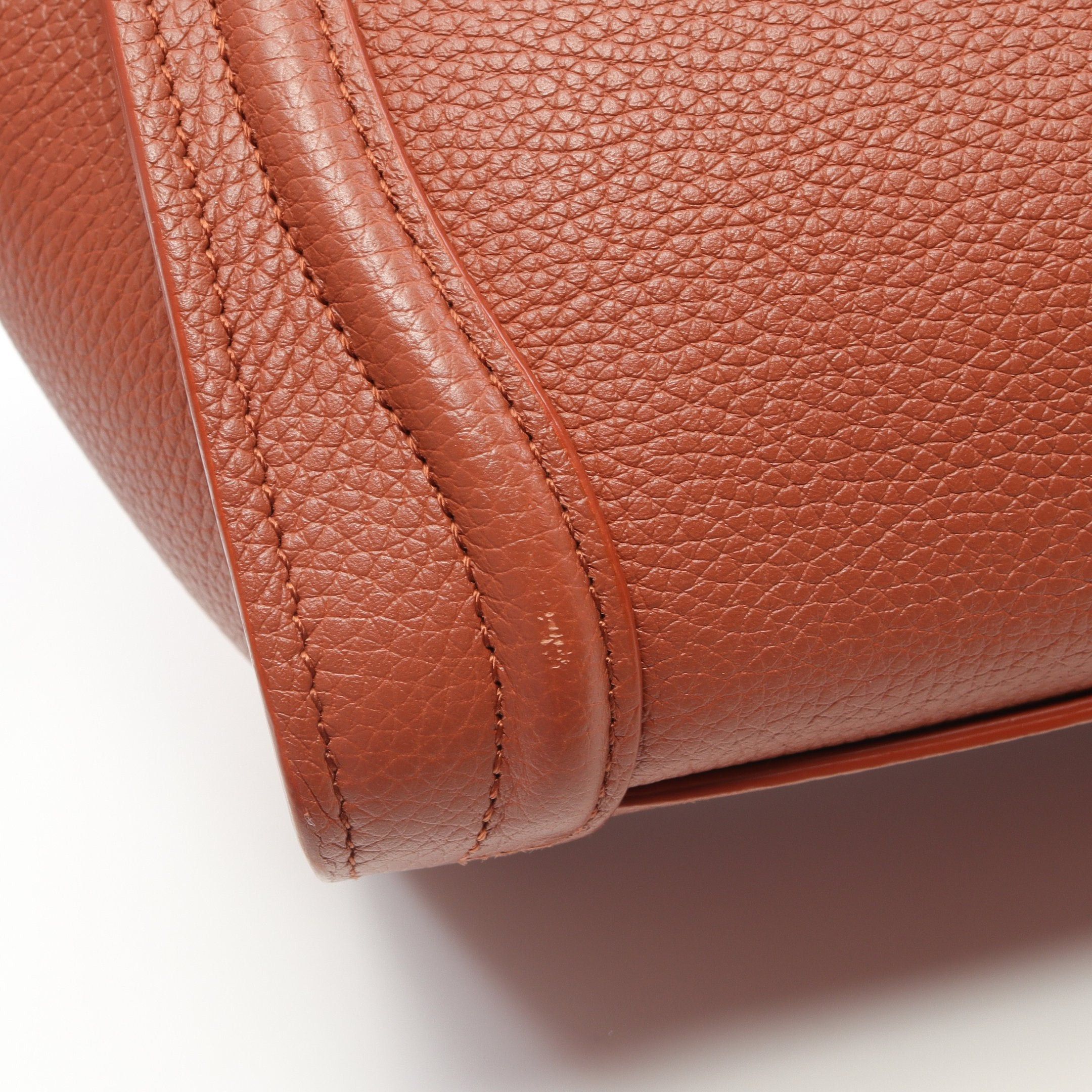 Celine Celine Luggage Nano Shopper Handbag Leather Orange Brown Size ONE SIZE - 8 Thumbnail
