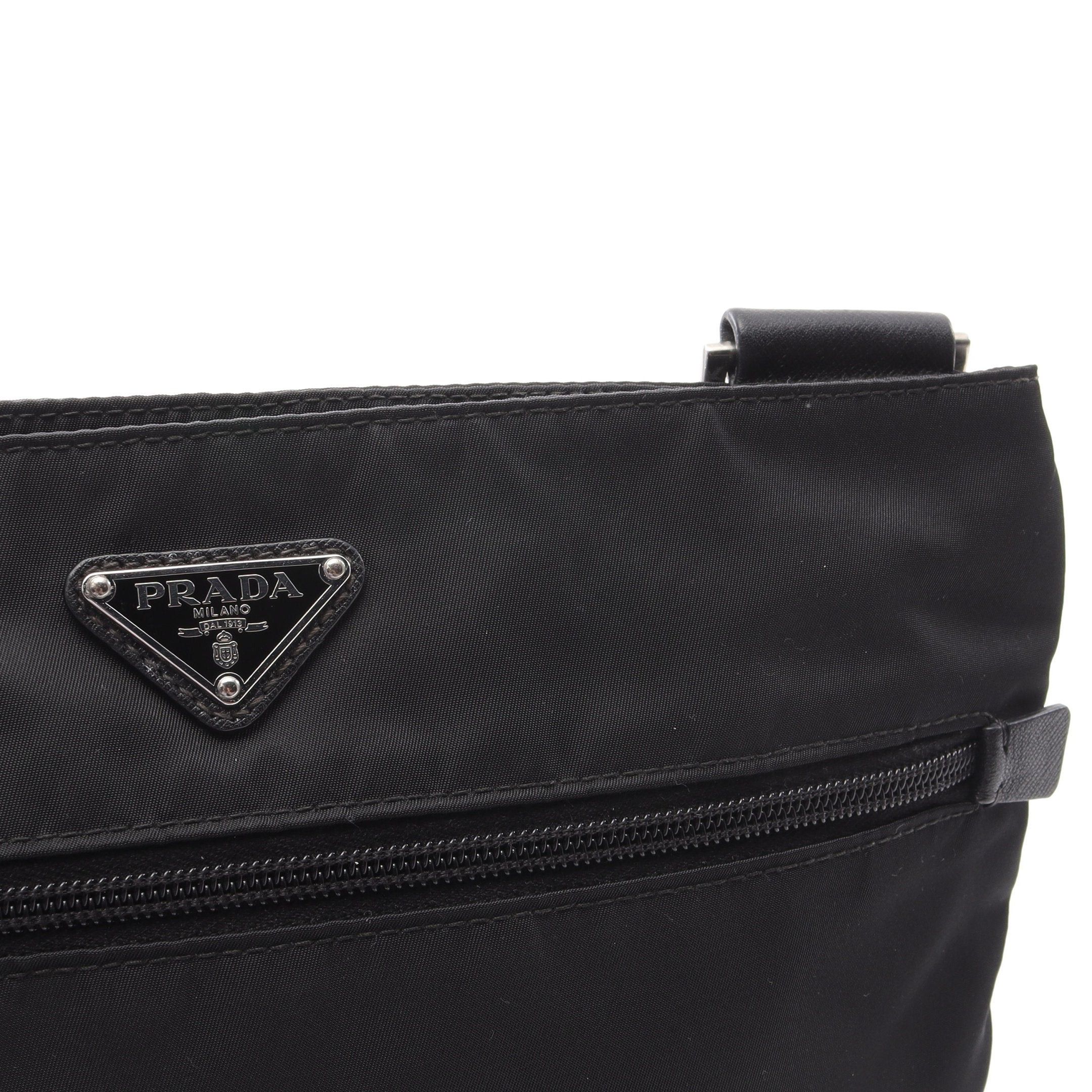 Prada Prada Shoulder Bag Nylon Saffiano Leather Black Size ONE SIZE - 11 Thumbnail