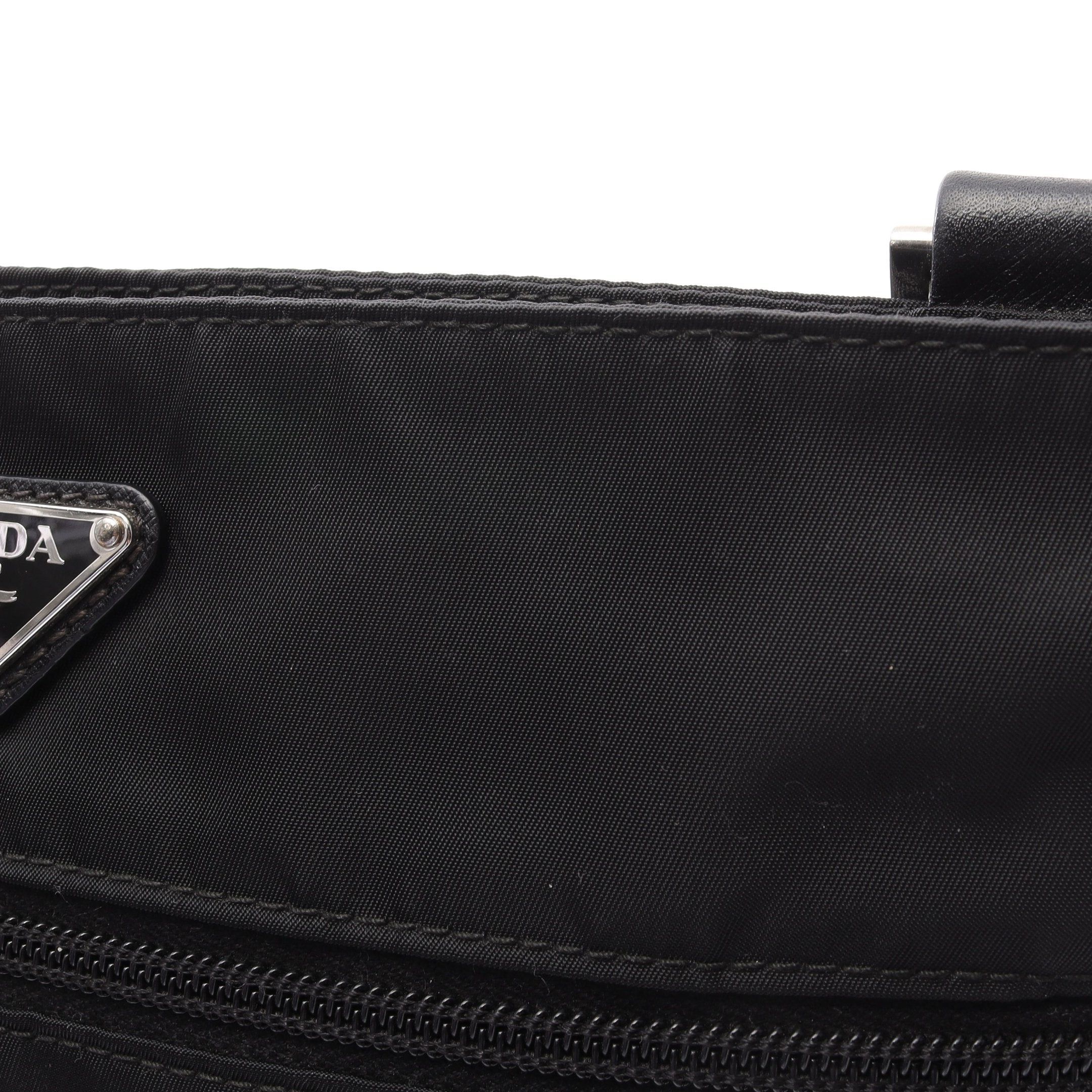 Prada Prada Shoulder Bag Nylon Saffiano Leather Black Size ONE SIZE - 12 Thumbnail