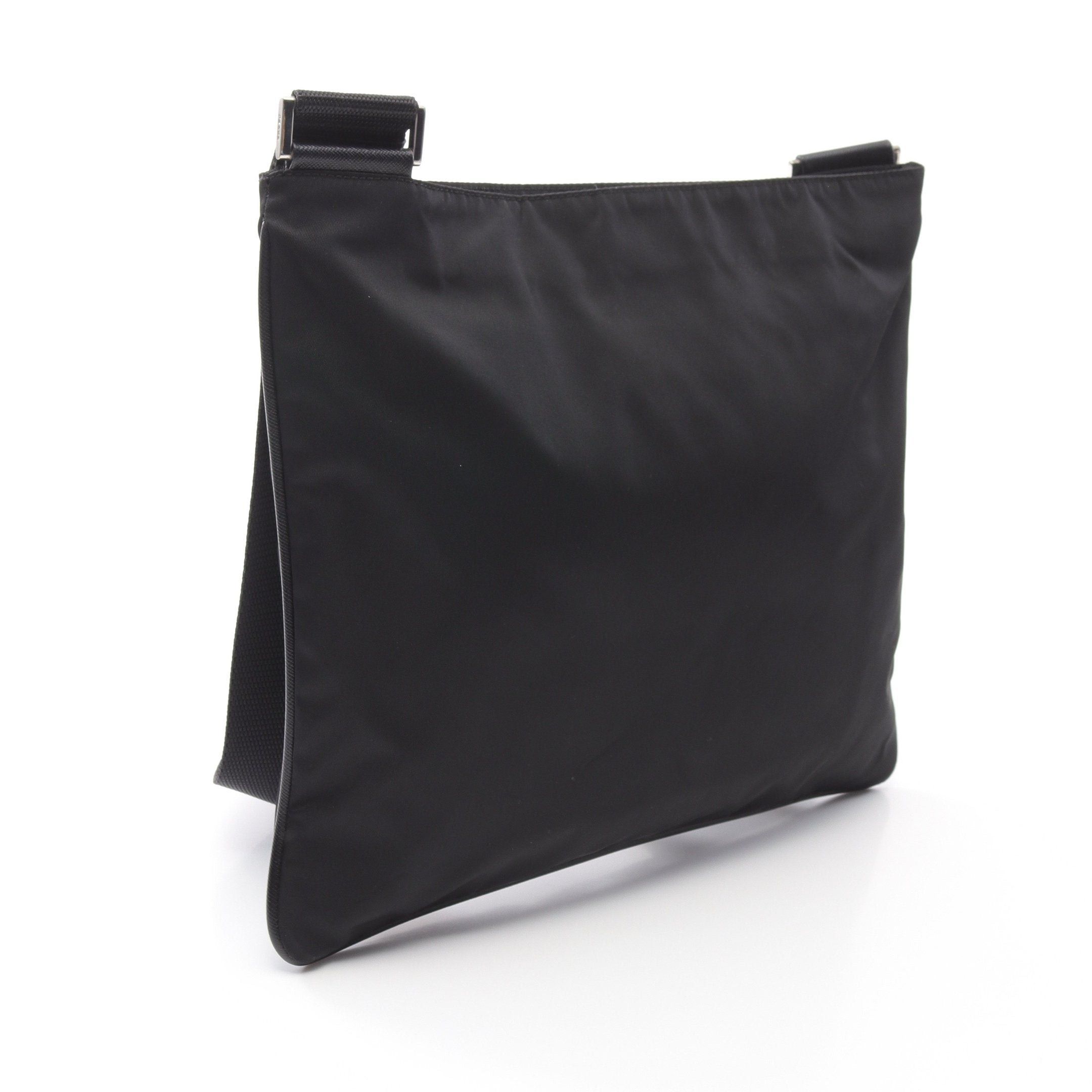 Prada Prada Shoulder Bag Nylon Saffiano Leather Black Size ONE SIZE - 2 Thumbnail