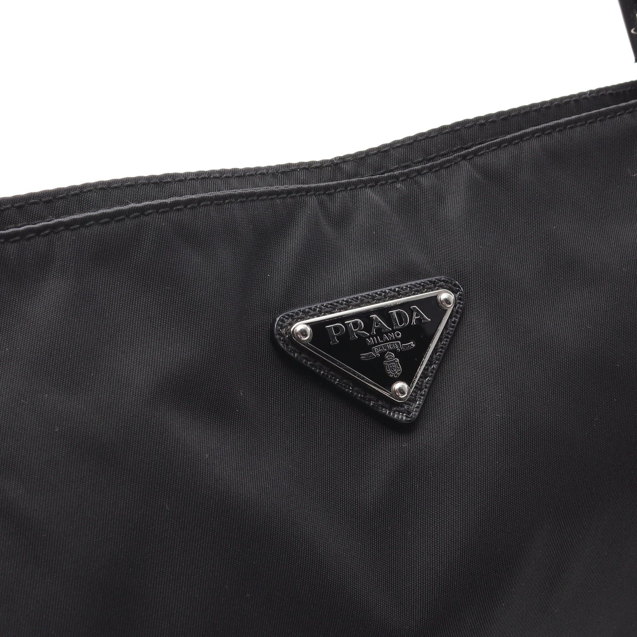 Prada Prada Shoulder Bag Nylon Saffiano Leather Black Size ONE SIZE - 7 Thumbnail